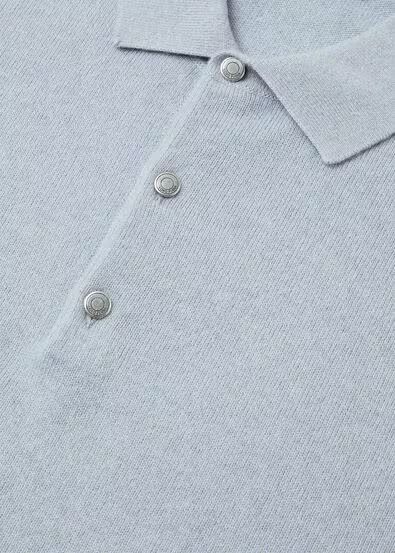 Loro Piana os11x0226 FAO9748 Classic Polo Shirt in Iced Snow Melange Size US XL / EU 56 / 4 - 7 Thumbnail