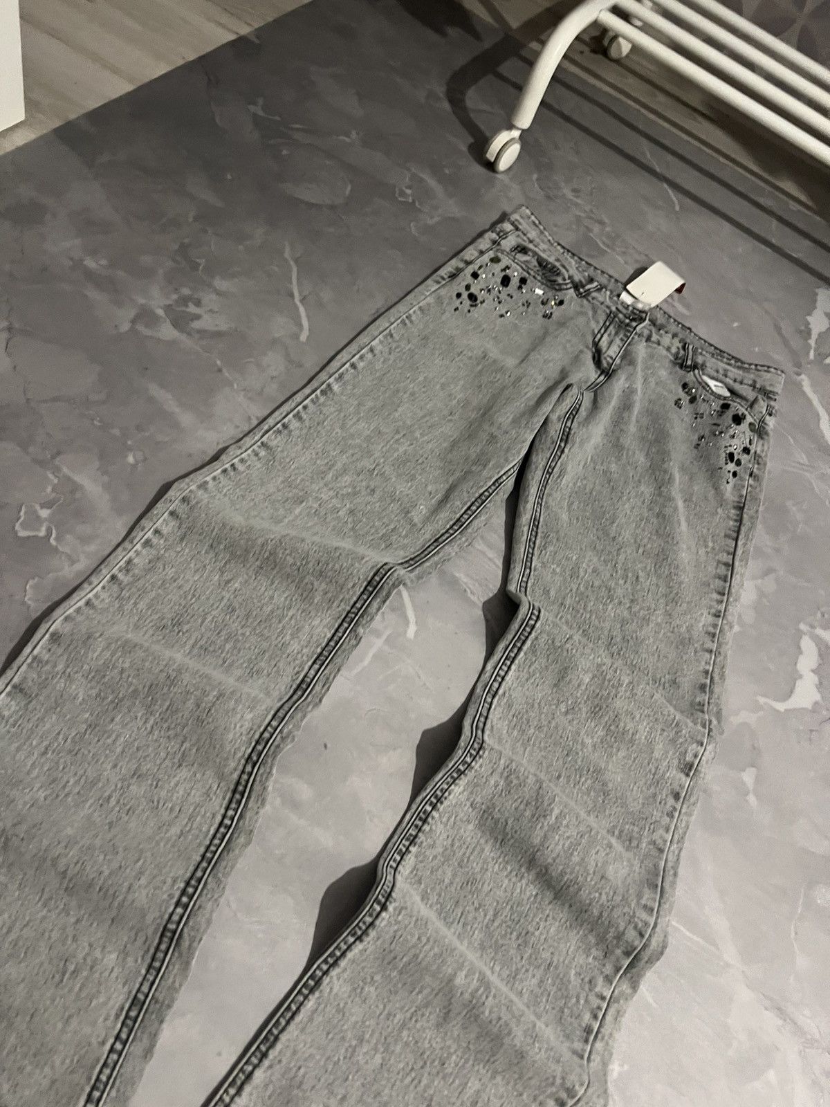 Japanese Brand Number Nine Style Skinny / Japanese Vibe / With Glitter Y2K Size US 30 / EU 46 - 3 Thumbnail