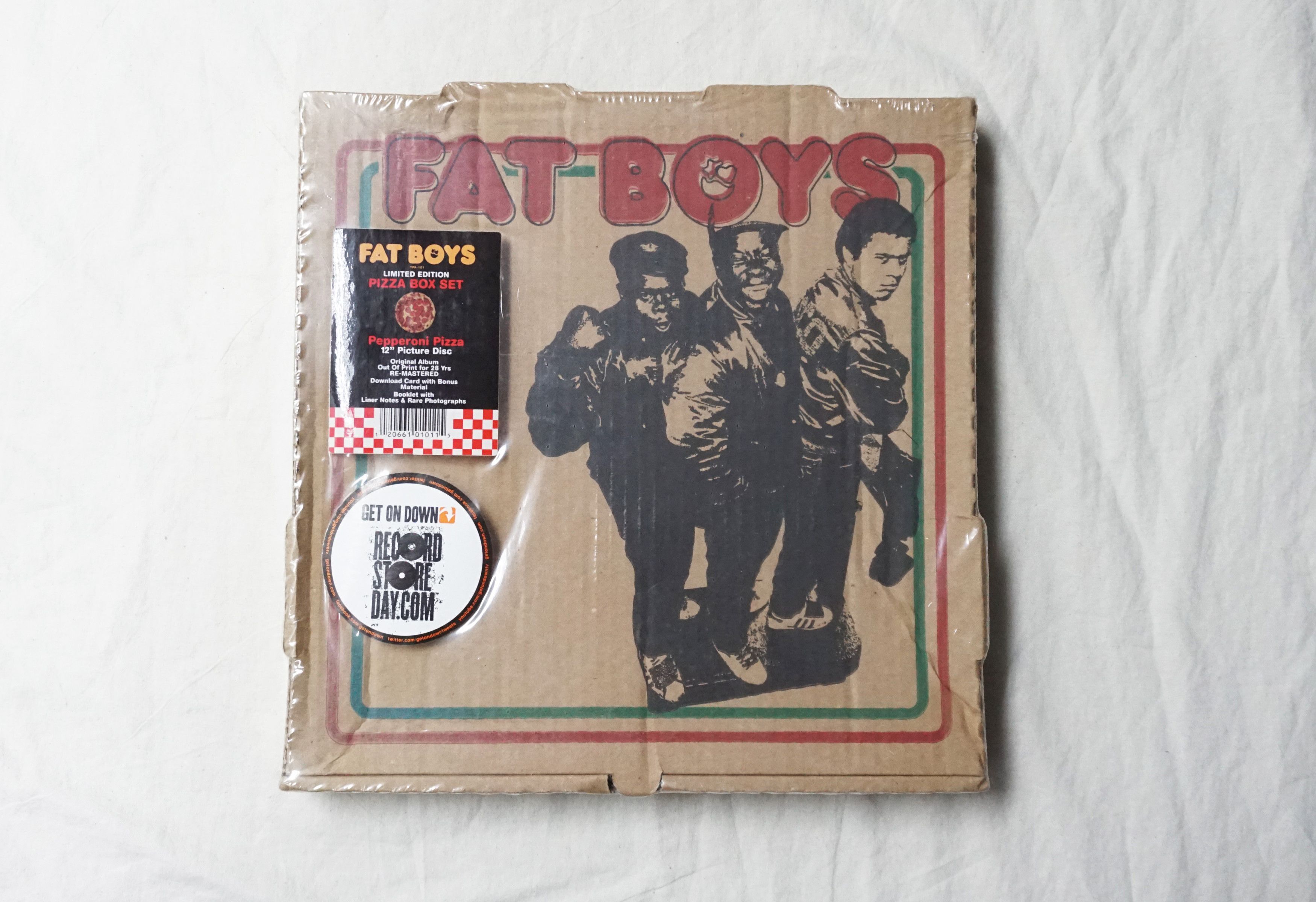 Rap Tees 2012 The Fat Boys Pepperoni Pizza 12" Picture Disc Box Set Size ONE SIZE - 1 Thumbnail