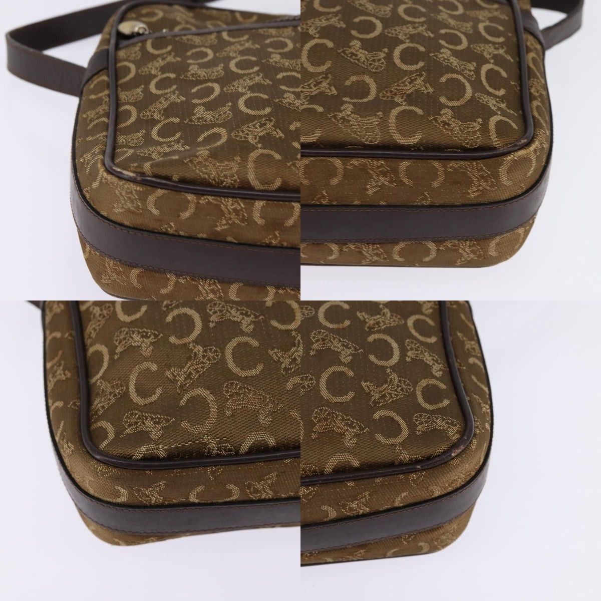 Celine CELINE C Sulky Shoulder Bag Canvas Brown Gold Size ONE SIZE - 10 Thumbnail