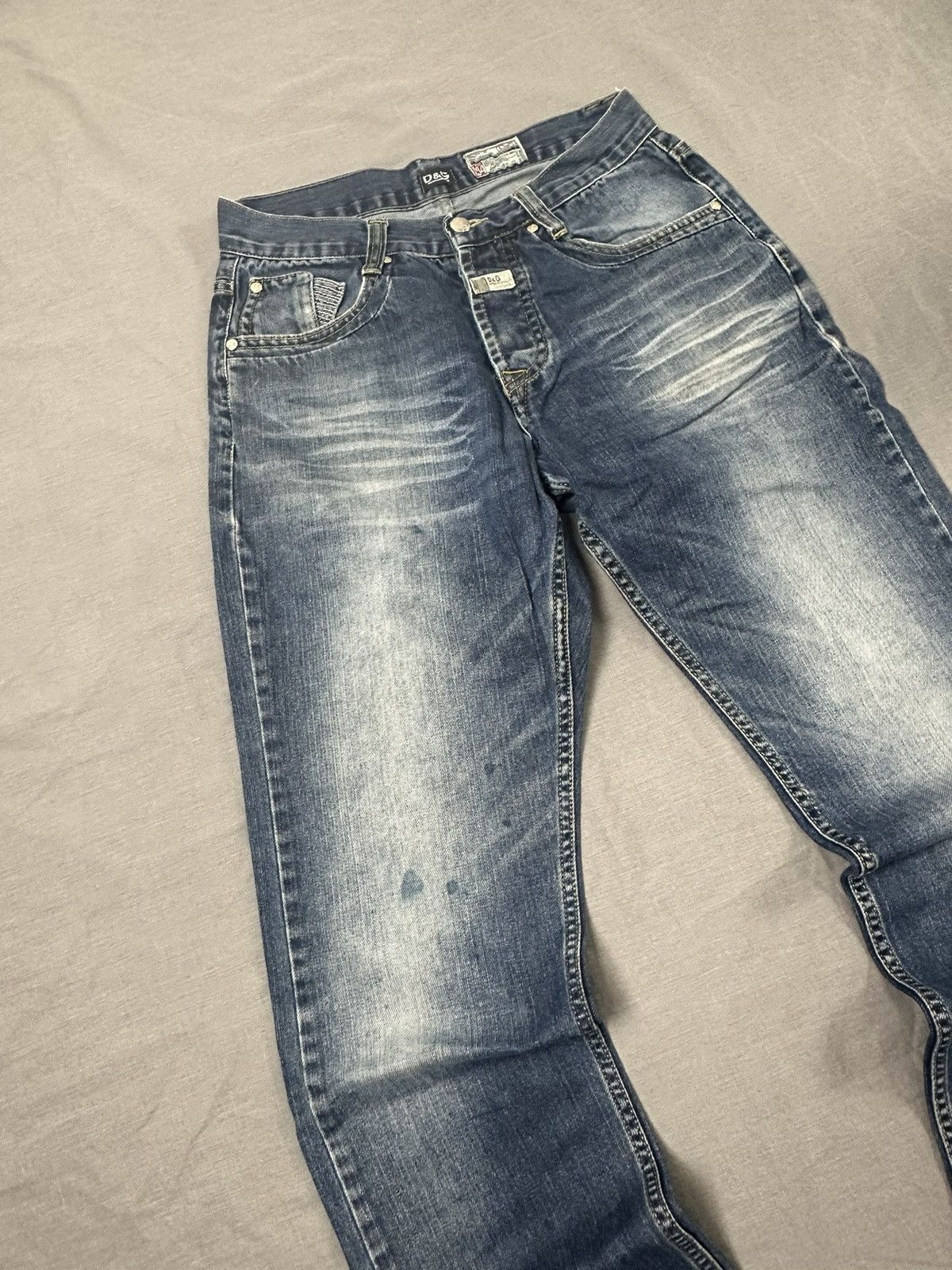 Dolce & Gabbana Vintage Dolce Gabbana Faded Distressed Denim Pants Y2K Size US 30 / EU 46 - 2 Thumbnail