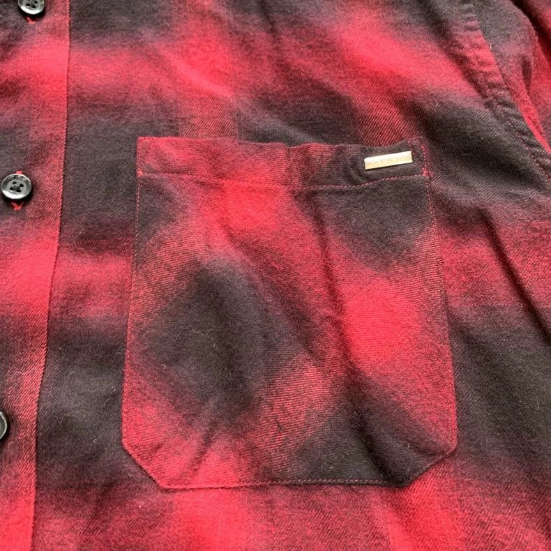 Amiri Amiri Red Destroyed Fringe Plaid Shirt Size US M / EU 48-50 / 2 - 3 Thumbnail