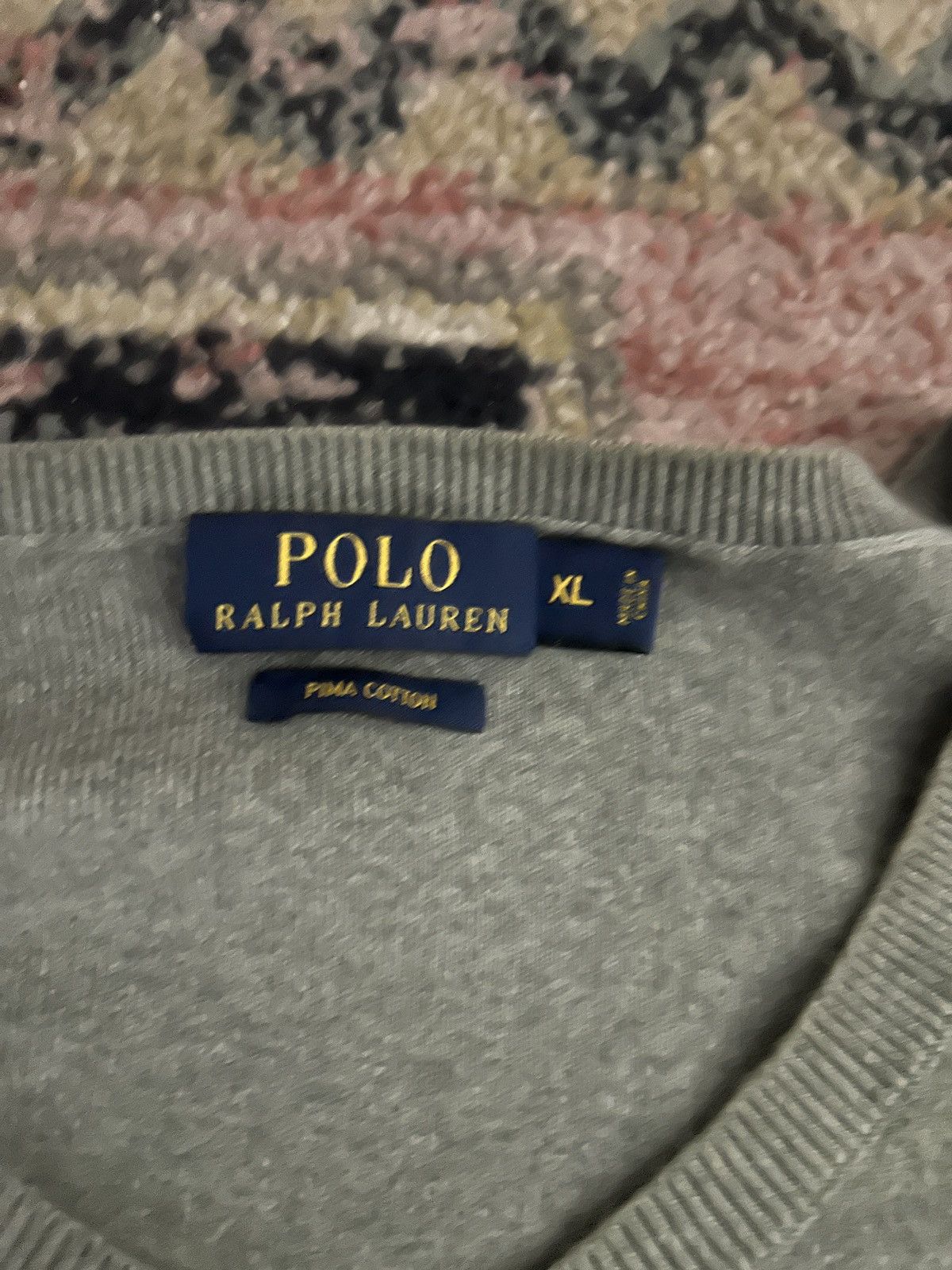 Polo Ralph Lauren Polo Ralph Lauren Pima Cotton V-Neck Sweater Size US XL / EU 56 / 4 - 3 Thumbnail