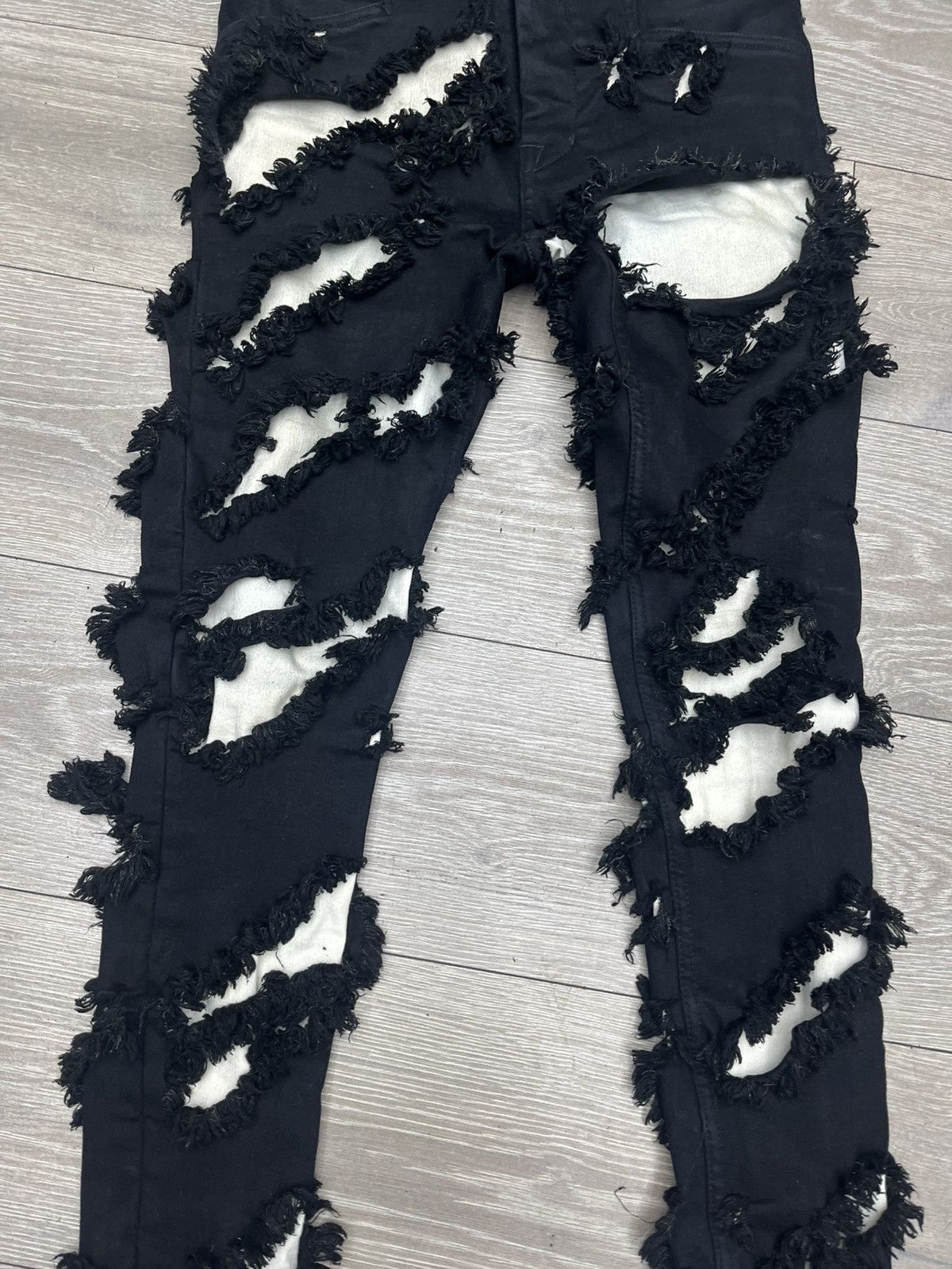 Rick Owens Rick Owen Tyrone Slashed Ripped Jeans Size US 30 / EU 46 - 3 Thumbnail