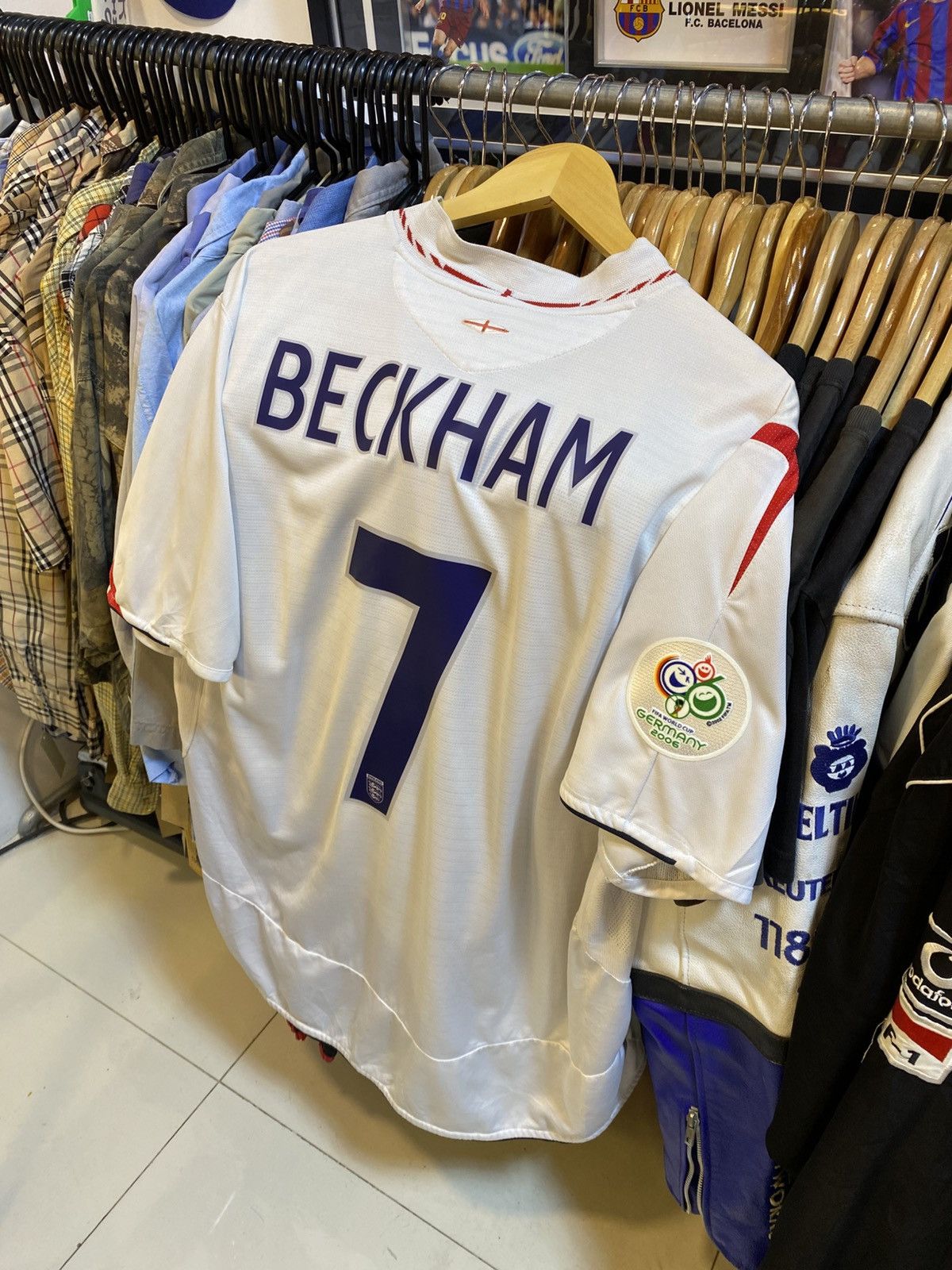 Umbro Vintage Y2K England Football Team Home Kit BECKHAM 7 Size US XXL / EU 58 / 5 - 1 Thumbnail
