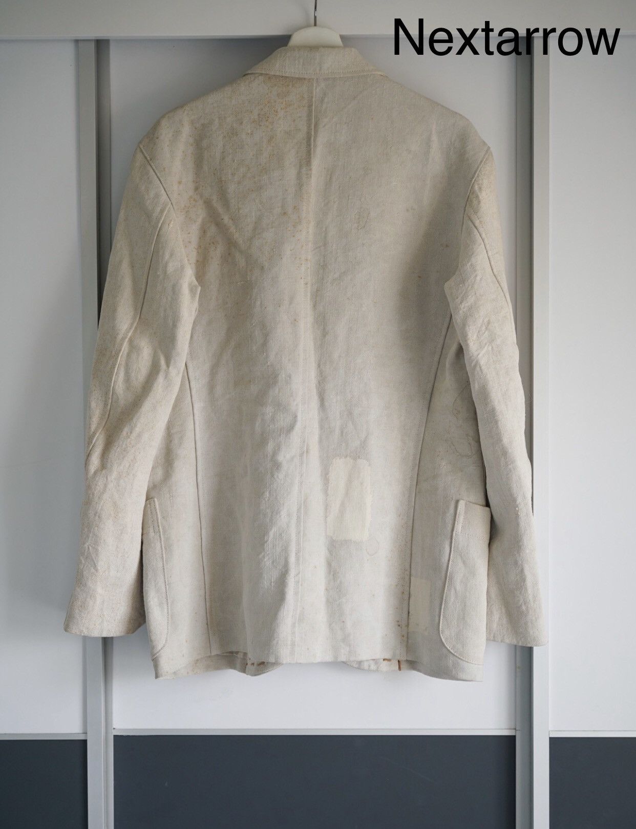 Yohji Yamamoto Yohji Yamamoto 05aw Silver Button Open Thread Sack Suit 2412 Size 42S - 2 Thumbnail