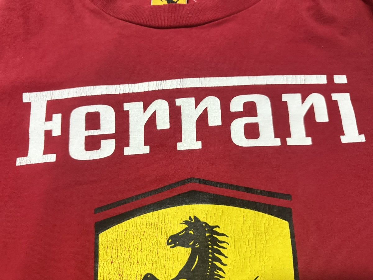 Ferrari Vintage 90s Ferrari Crest Logo Nice Man Bootleg T Shirt Size US L / EU 52-54 / 3 - 3 Thumbnail