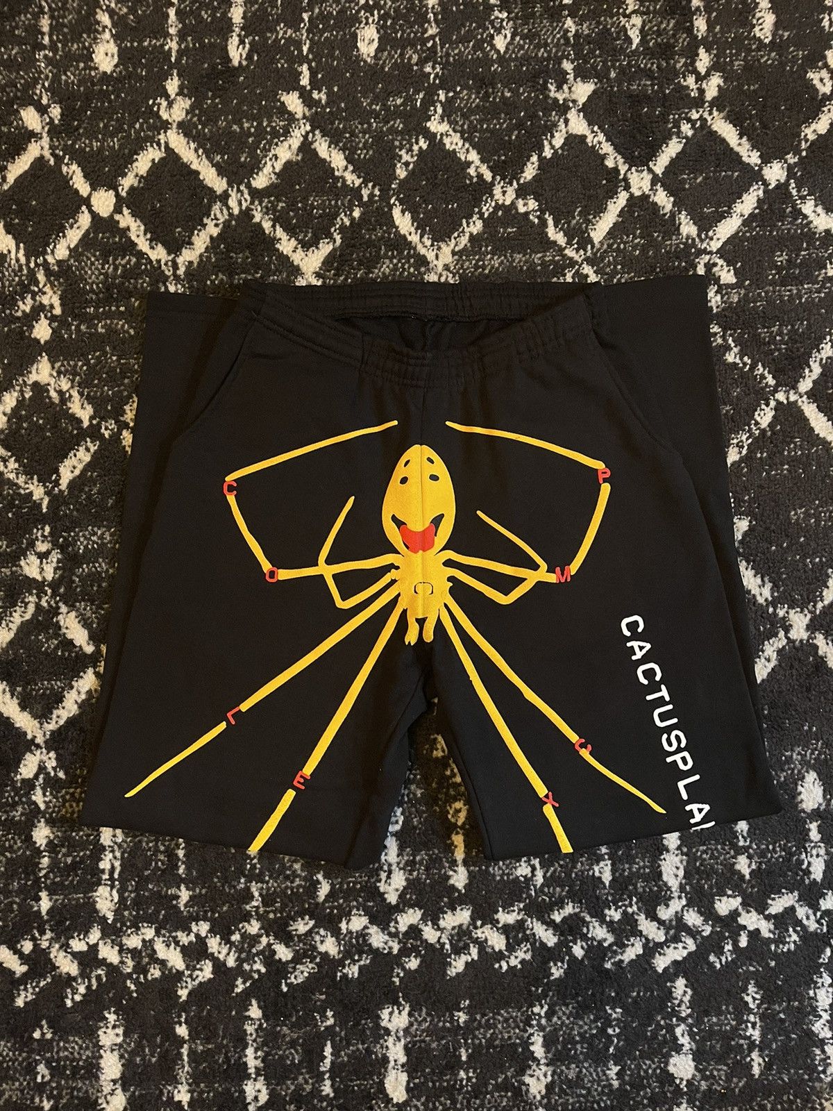 image of Cactus Plant Flea Market Complexcon Spider Sweatpants in Black, Men's (Size 30)