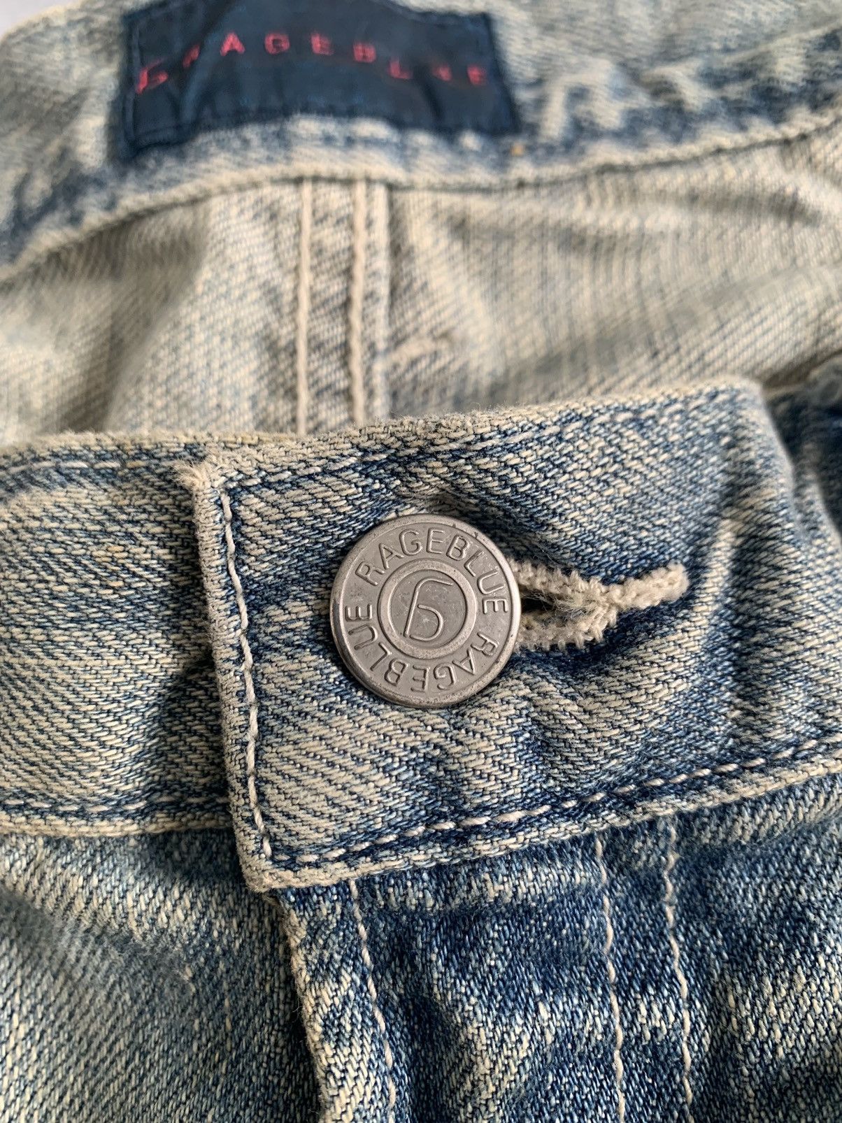 Japanese Brand Rageblue Patches Denim Pants Size US 33 - 13 Thumbnail