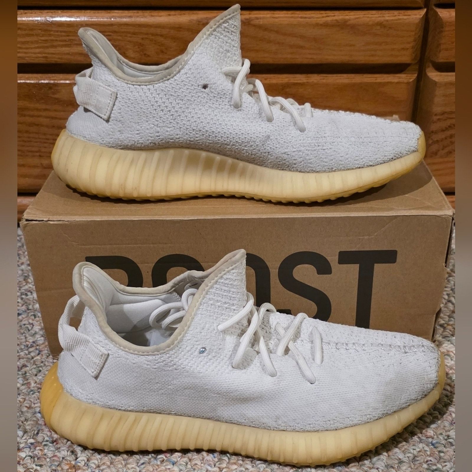Yeezy Adidas Yeezy Boost 350 V2 Cream Size US 11 / EU 44 - 1 Thumbnail