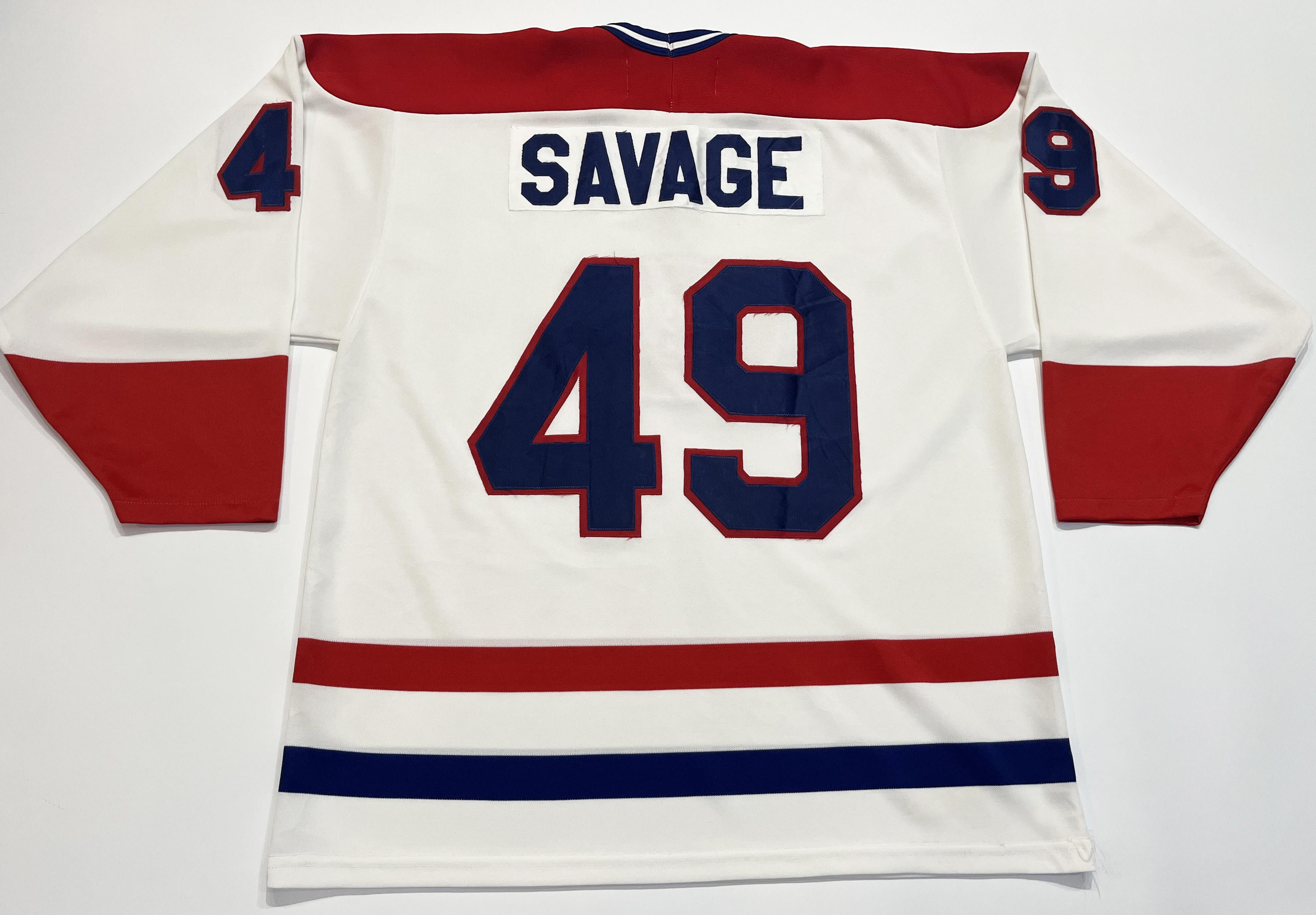 Ccm Vintage CCM Montreal Canadiens SAVAGE #49 NHL Hockey Jersey Size US L / EU 52-54 / 3 - 4 Thumbnail