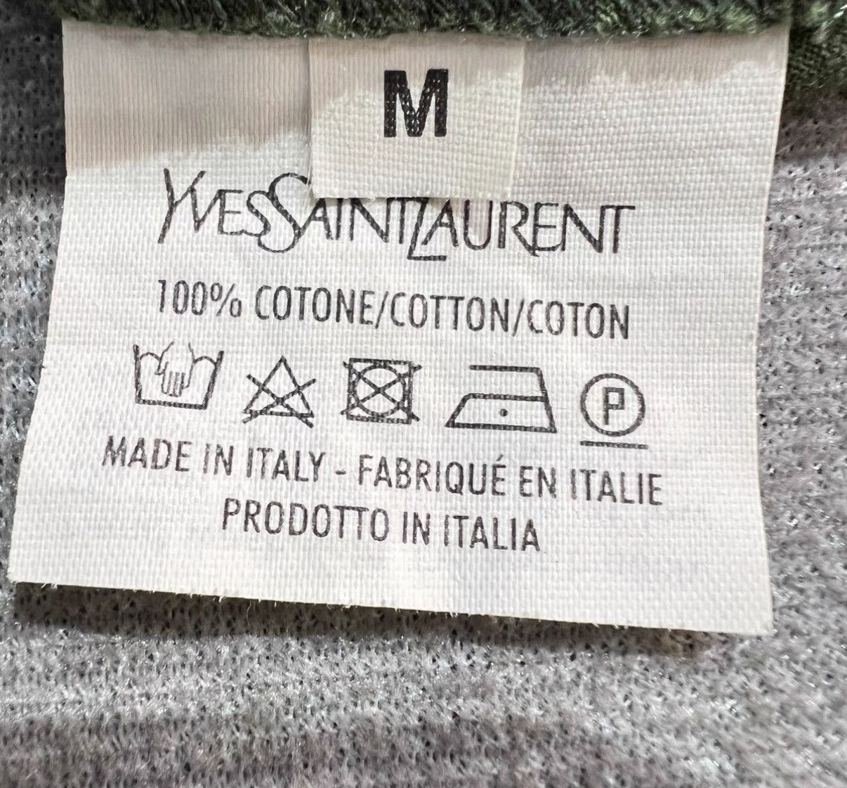 Yves Saint Laurent Yves Saint Laurent Patch Logo Short Sleeve T-Shirt Size M / US 6-8 / IT 42-44 - 5 Thumbnail