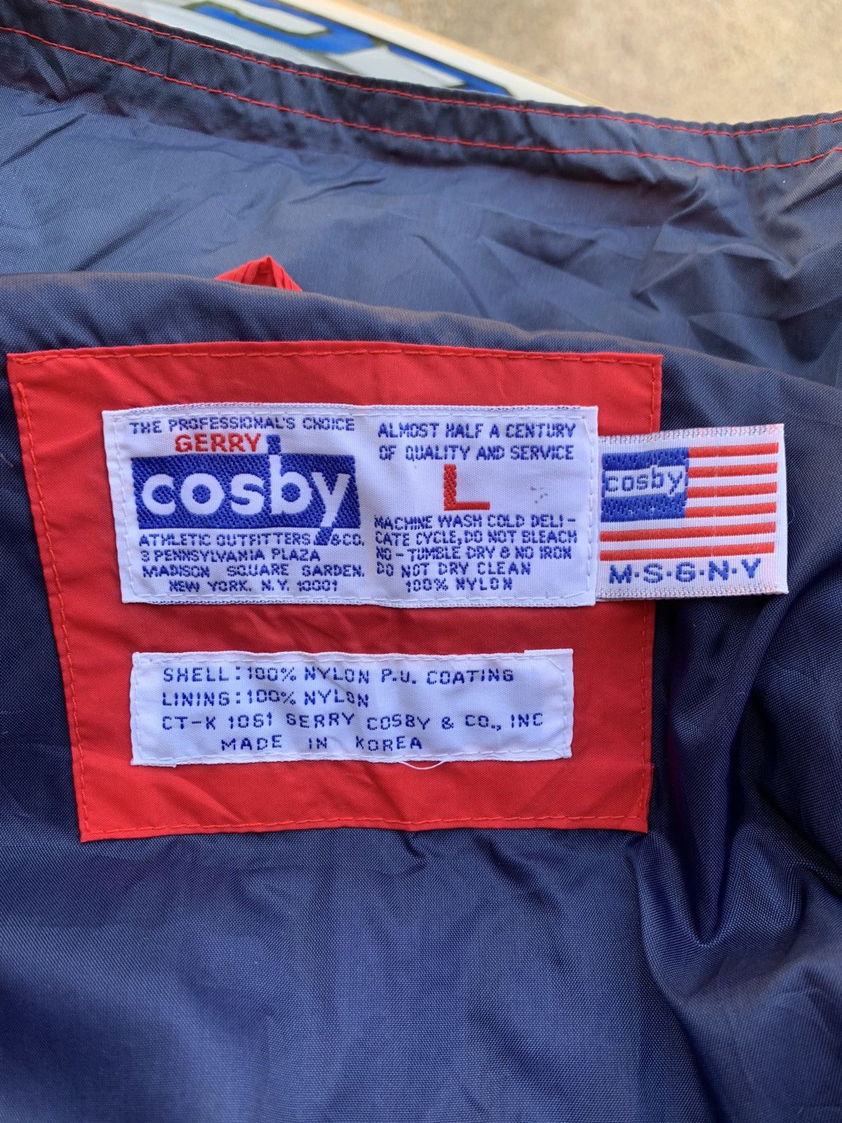 Japanese Brand Gerry Cosby New York Big Logo Jacket Size US L / EU 52-54 / 3 - 19 Thumbnail