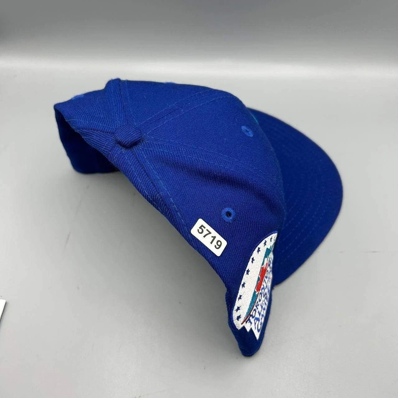 New Era Toronto Blue Jays Hat Men 8 Blue Gray MLB Fitted Cap Wool Size ONE SIZE - 9 Thumbnail