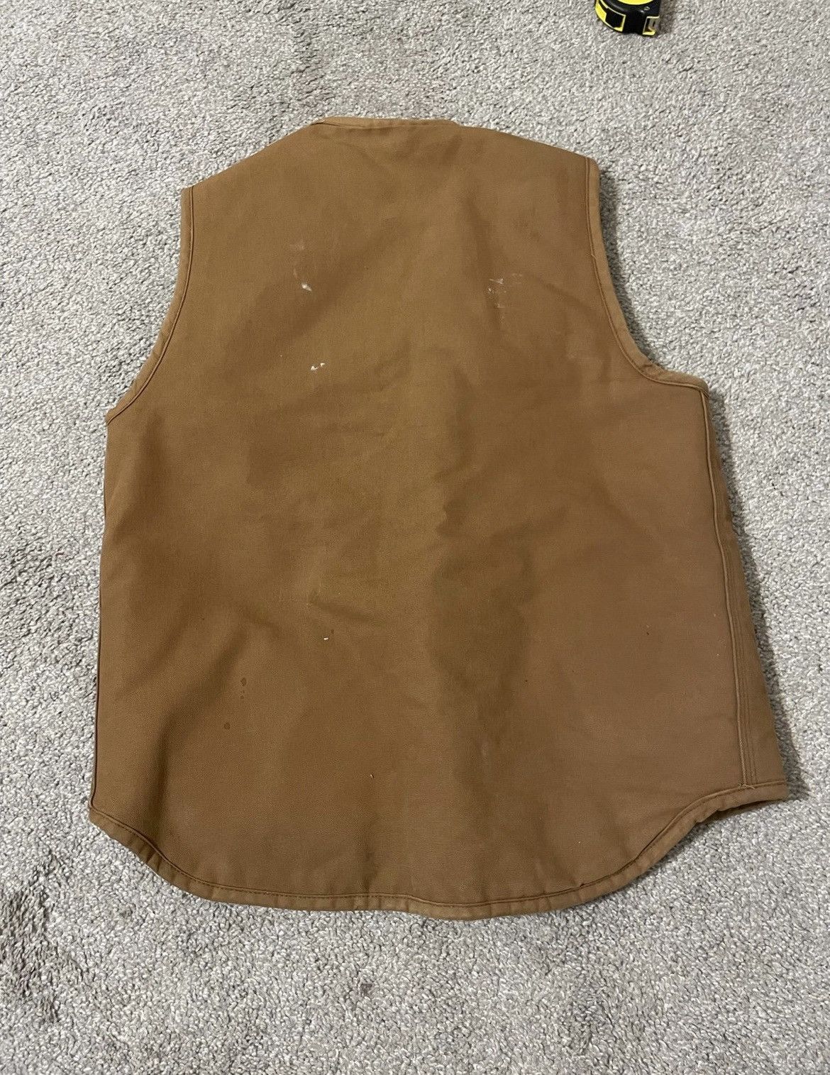 Carhartt Vintage 70s Carhartt LT Sherpa Lined Vest Size L? Tan Brown Size US L / EU 52-54 / 3 - 2 Thumbnail