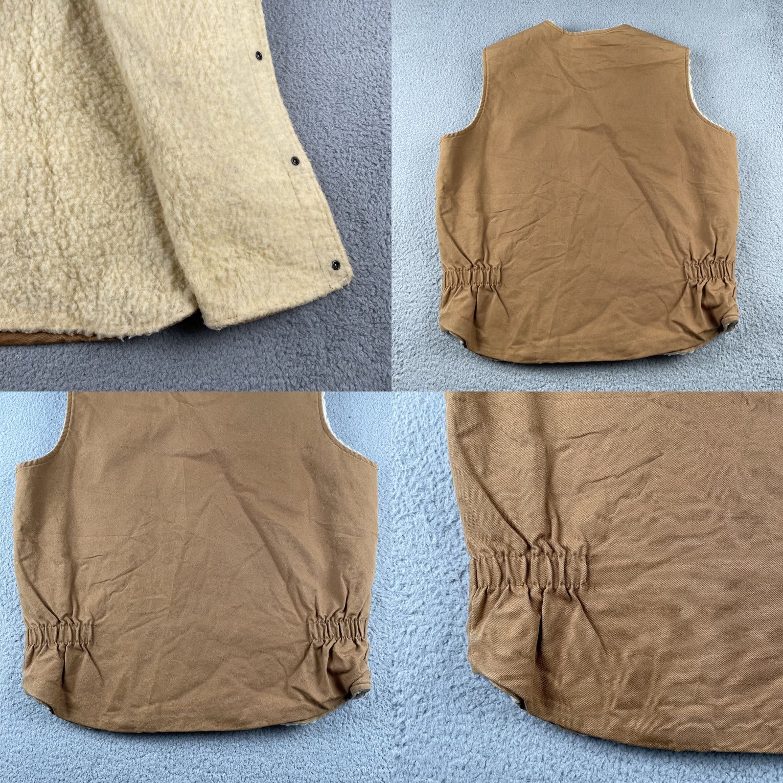 Walls VINTAGE Walls Blizzard Pruf Workwear Vest Mens L Brown Fleece Lined USA 90s Size US L / EU 52-54 / 3 - 8 Thumbnail