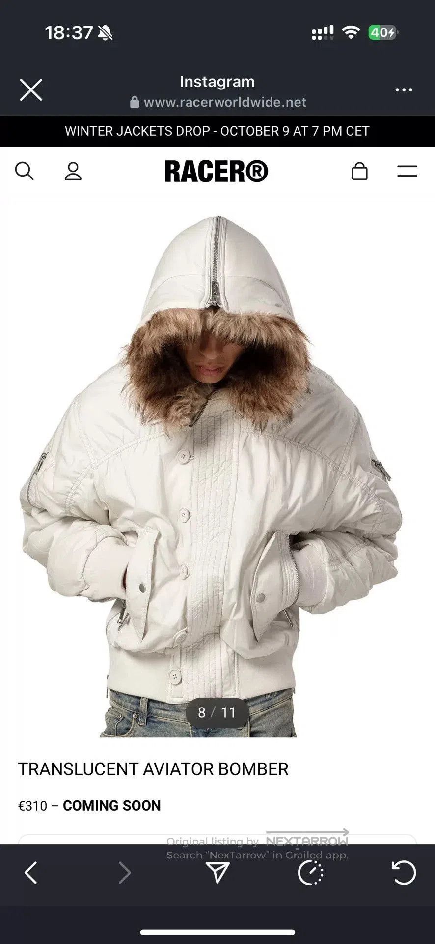 Racer Worldwide Racer Worldwide N2B Jacket L Size. Size US L / EU 52-54 / 3 - 6 Thumbnail