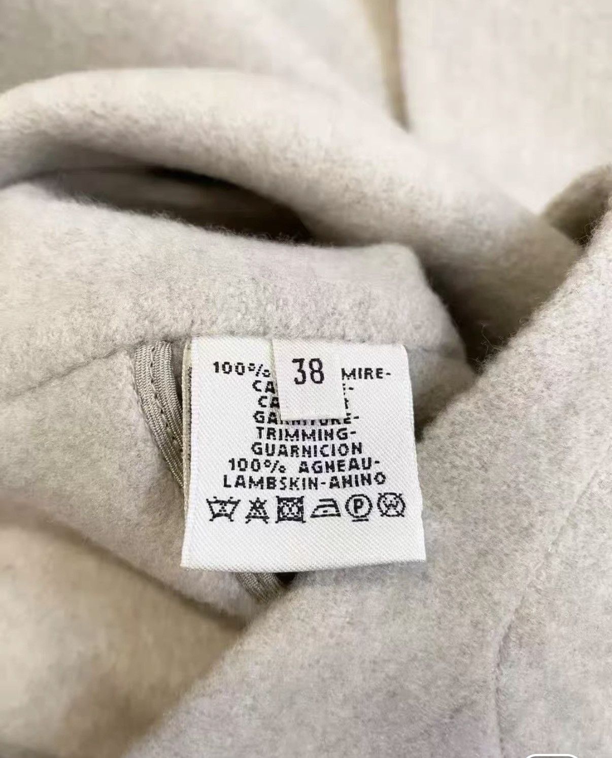 Hermes Hermès Classic Oatmeal Double-Faced Wool Jacket J33 Size XS / US 0-2 / IT 36-38 - 6 Thumbnail