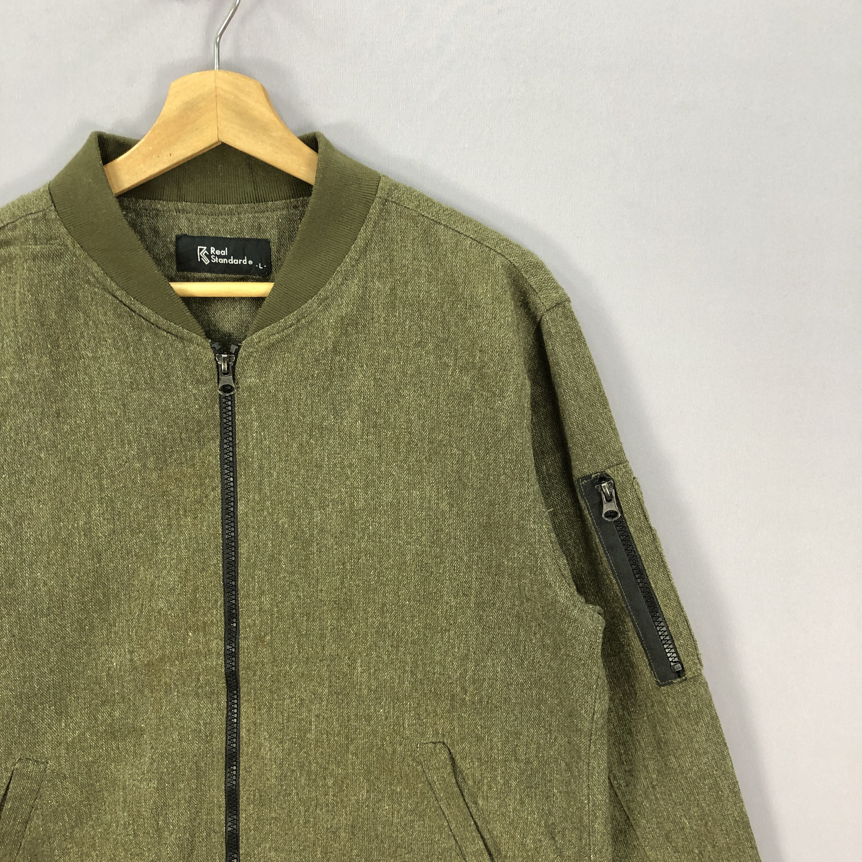 Japanese Brand × Vintage Vintage Real Standard Japanese Brand Bomber Jacket Size S / US 4 / IT 40 - 4 Thumbnail