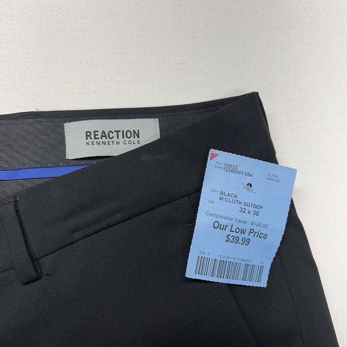 Kenneth Cole Kenneth Cole Reaction Suit Pants Black Techni-Cole Separate Size US 32 / EU 48 - 5 Thumbnail