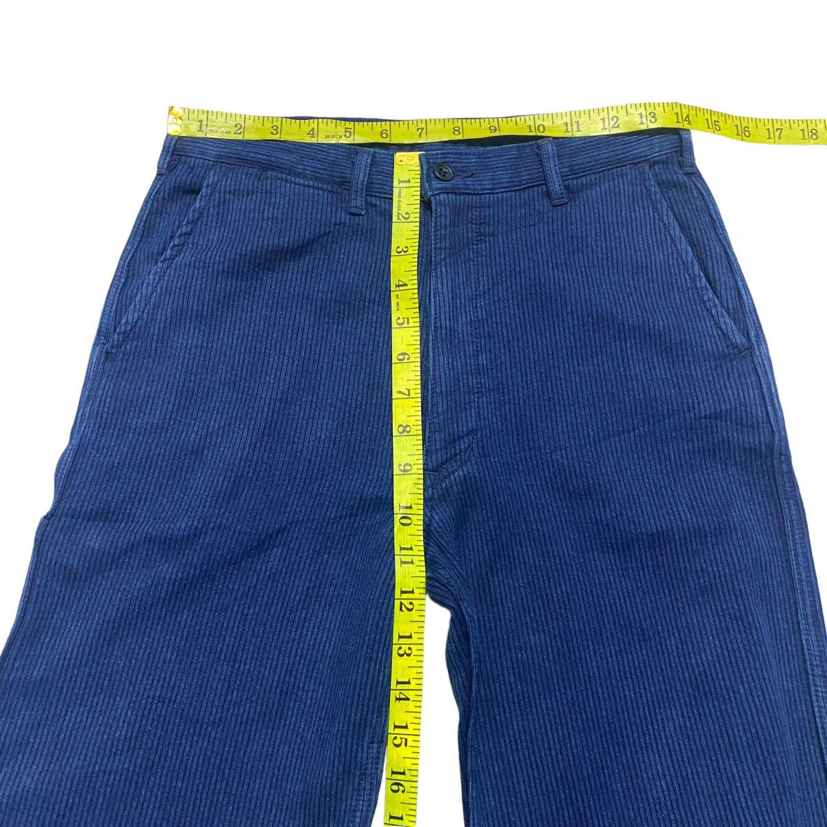 Japanese Brand Made In Indigo Work Pants Stripe Size US 28 / EU 44 - 10 Thumbnail