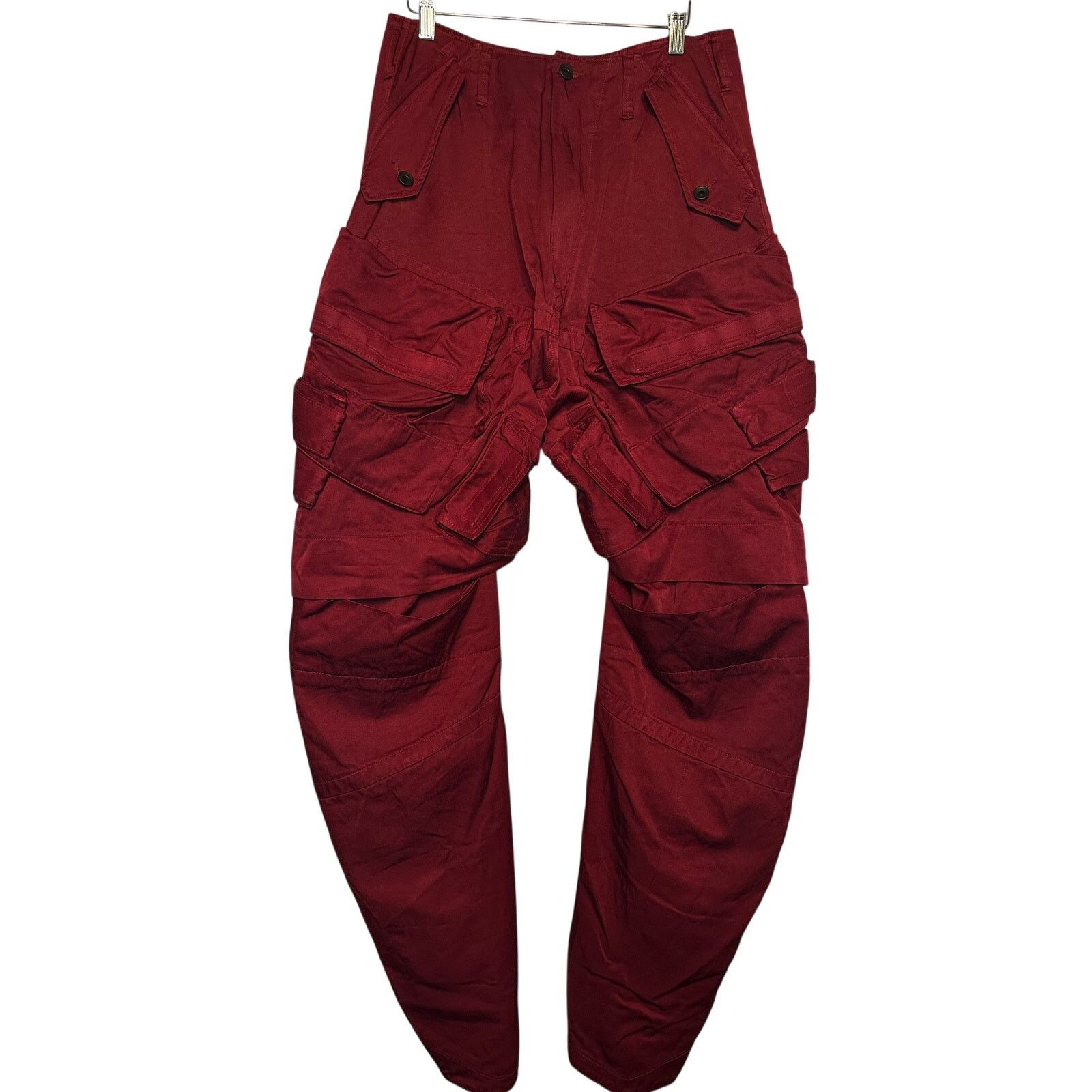 Julius FW23 Elytra Red Gasmask Cargo Pants size 1 Tatsuro Horikawa Size US 34 / EU 50 - 3 Thumbnail