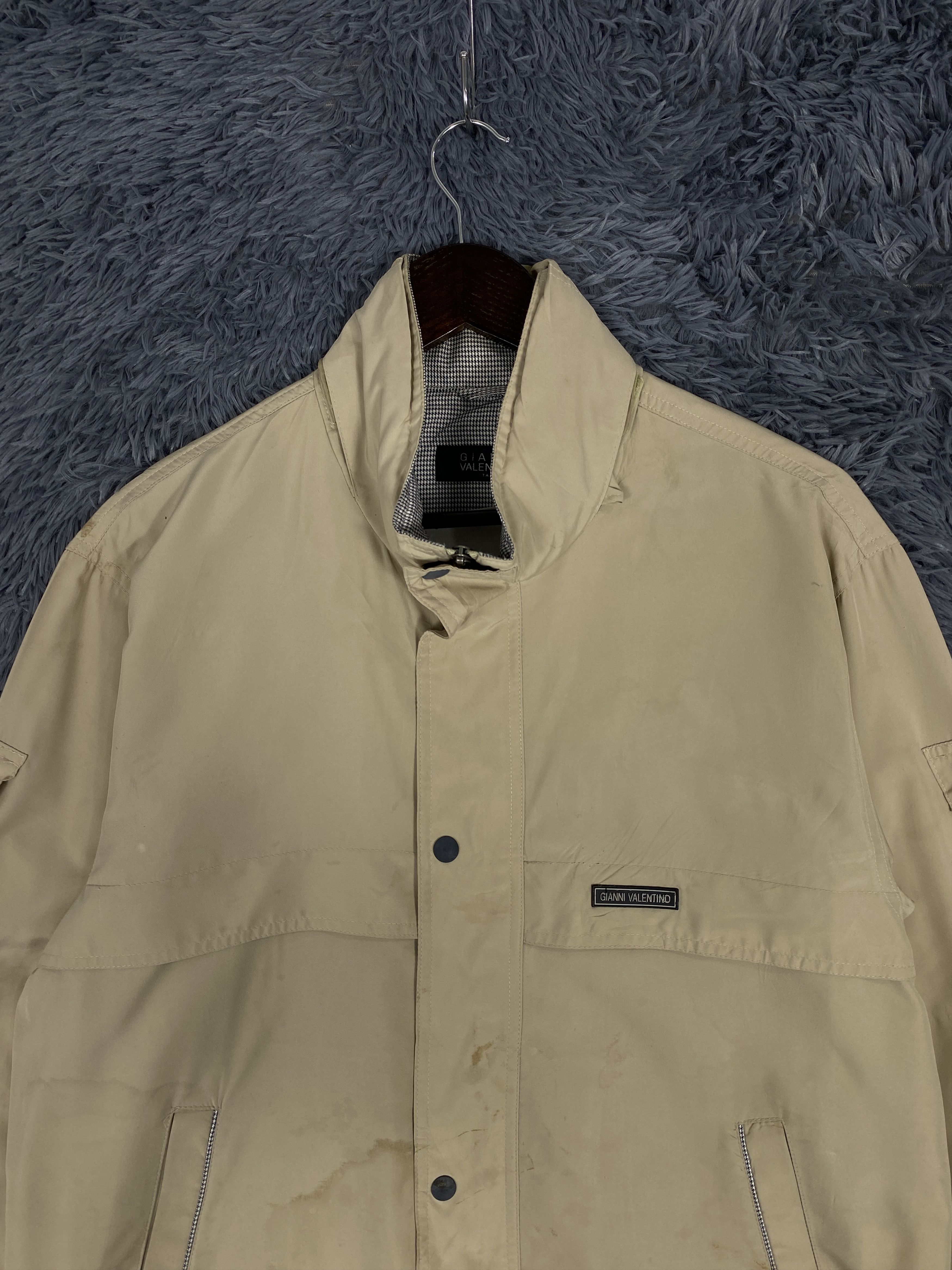 Giovanni Valentino Vintage Gianni Valentino Zip Up Light Jacket Size US L / EU 52-54 / 3 - 2 Thumbnail