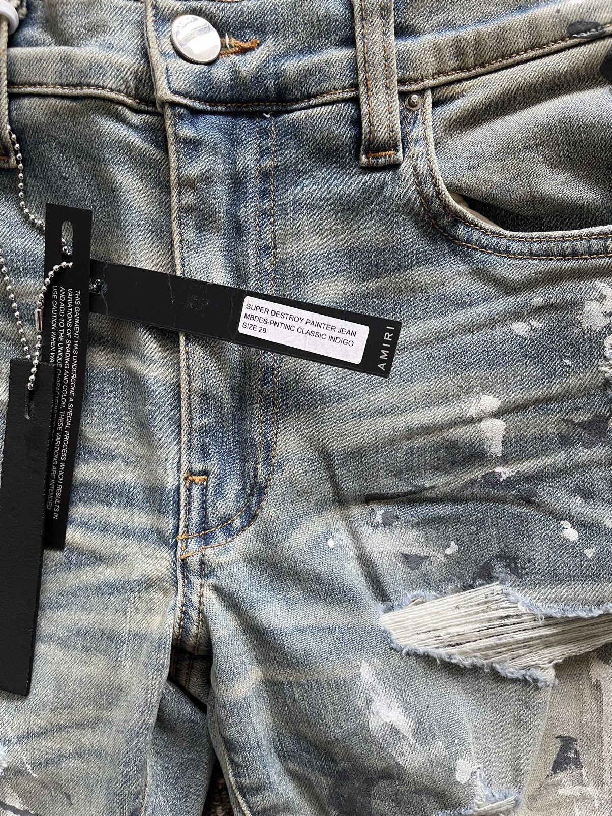 Amiri 2018 Super Destroyed Painter Jeans Size US 29 - 5 Thumbnail