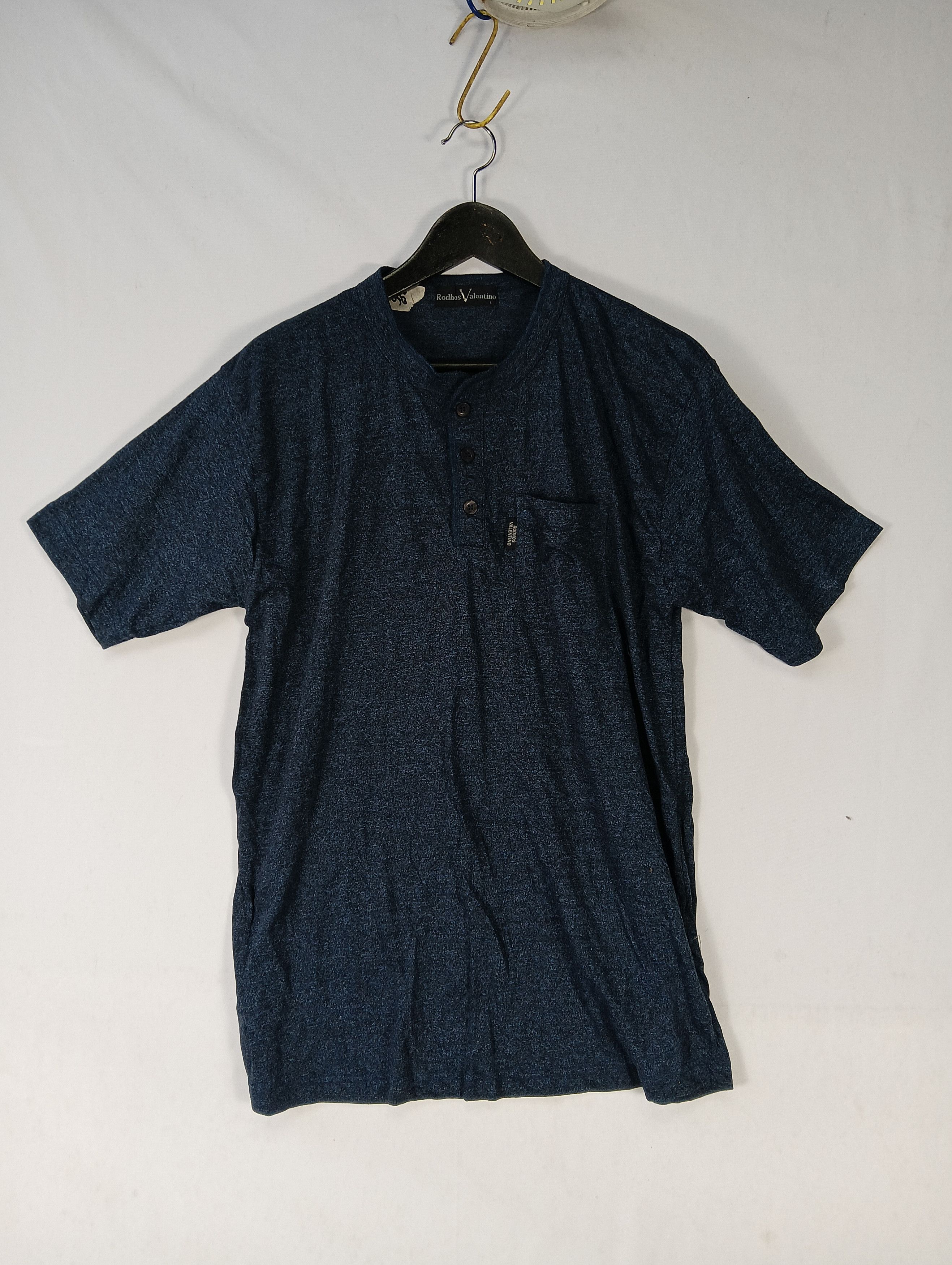 Japanese Brand RODHOS VALENTINO POCKET TEE Size US M / EU 48-50 / 2 - 1 Thumbnail