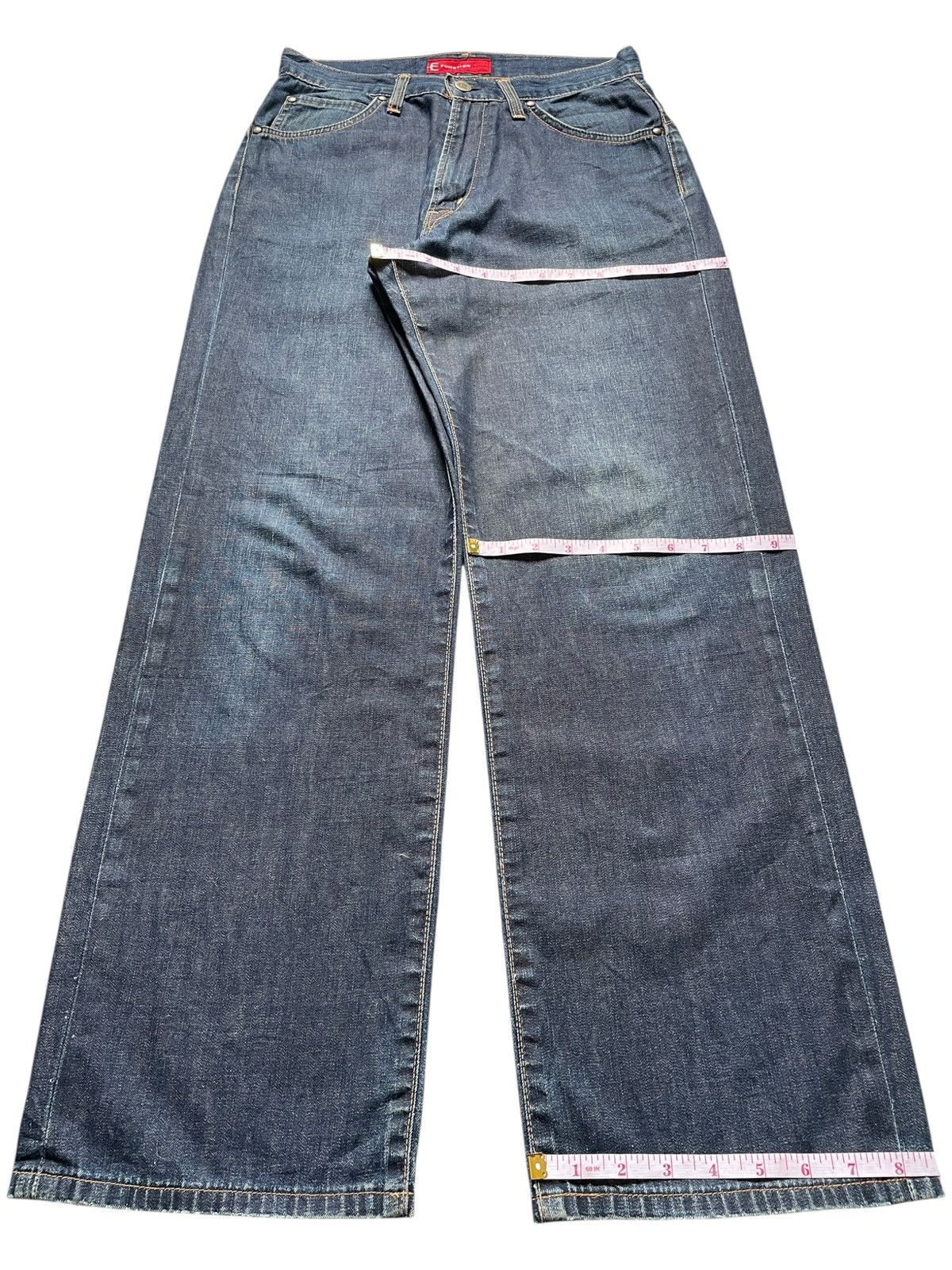 Edwin Vintage Japanese Edwin E Function Blue Wash Loose Baggy Jean Size US 28 / EU 44 - 14 Thumbnail