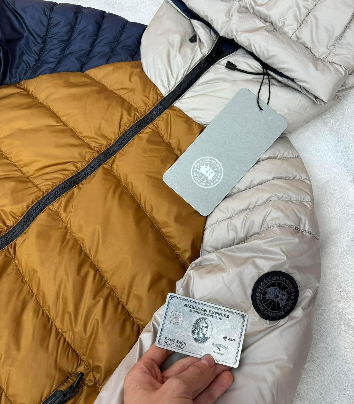 Canada Goose Canada Goose Navy/Gold/Grey Reversible Legacy Jacket Size US L / EU 52-54 / 3 - 3 Thumbnail
