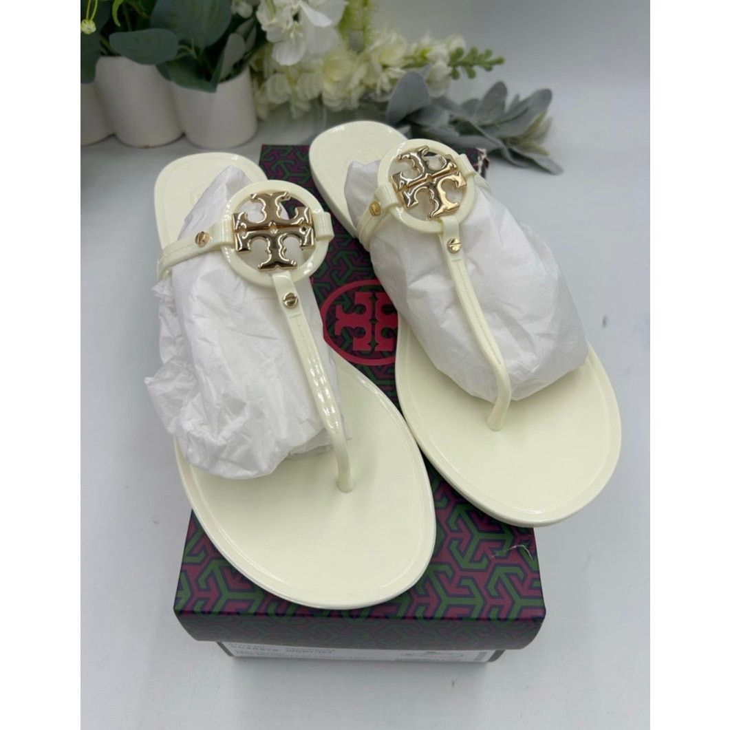 Tory Burch Women's TORY BURCH thong jelly sandals, size 11 Size US 11 / IT 41 - 2 Thumbnail