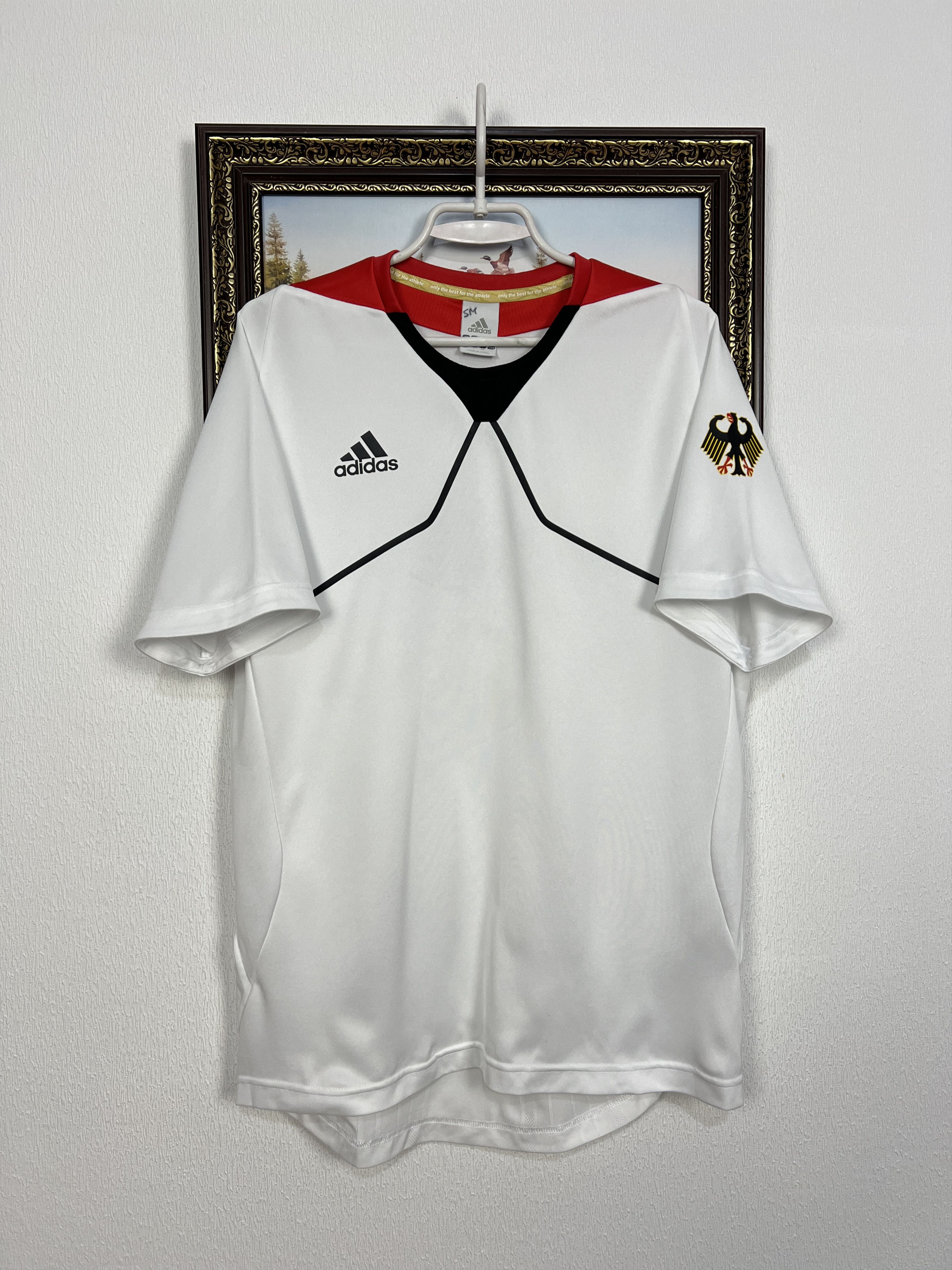 Adidas Vintage Germany Deutschland Olympic Shirt Jersey Trikot Size US L / EU 52-54 / 3 - 1 Thumbnail