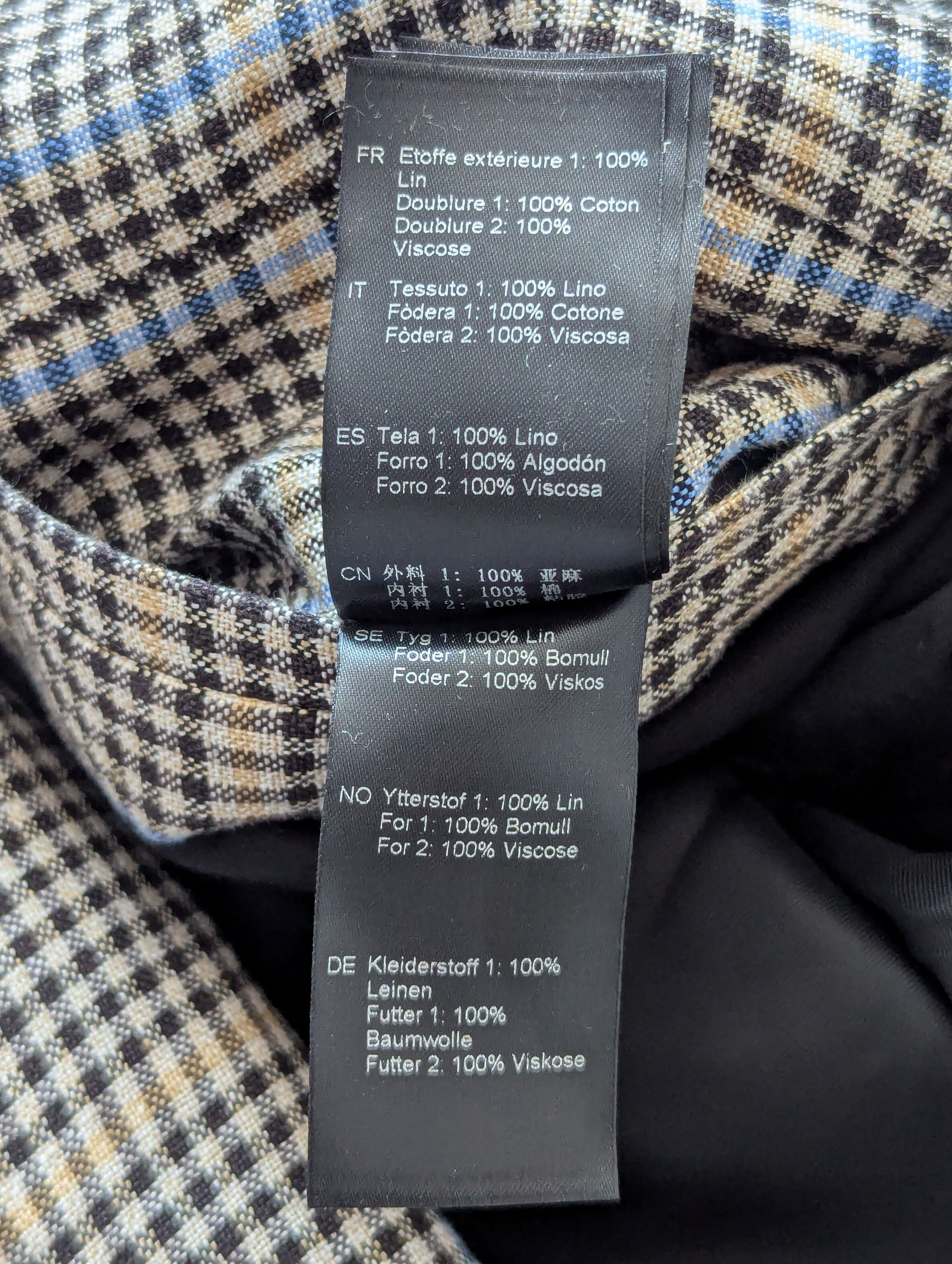 Samsoe Samsoe Samsoe Samsoe Belek Jacket Black Check Havana Fabric Luxury Size US S / EU 44-46 / 1 - 14 Thumbnail