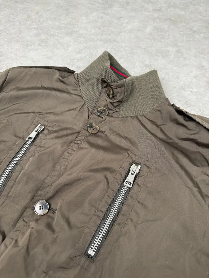Gucci AW2009 Gucci Madonna Olive Green Nylon Jacket Size US M / EU 48-50 / 2 - 5 Thumbnail