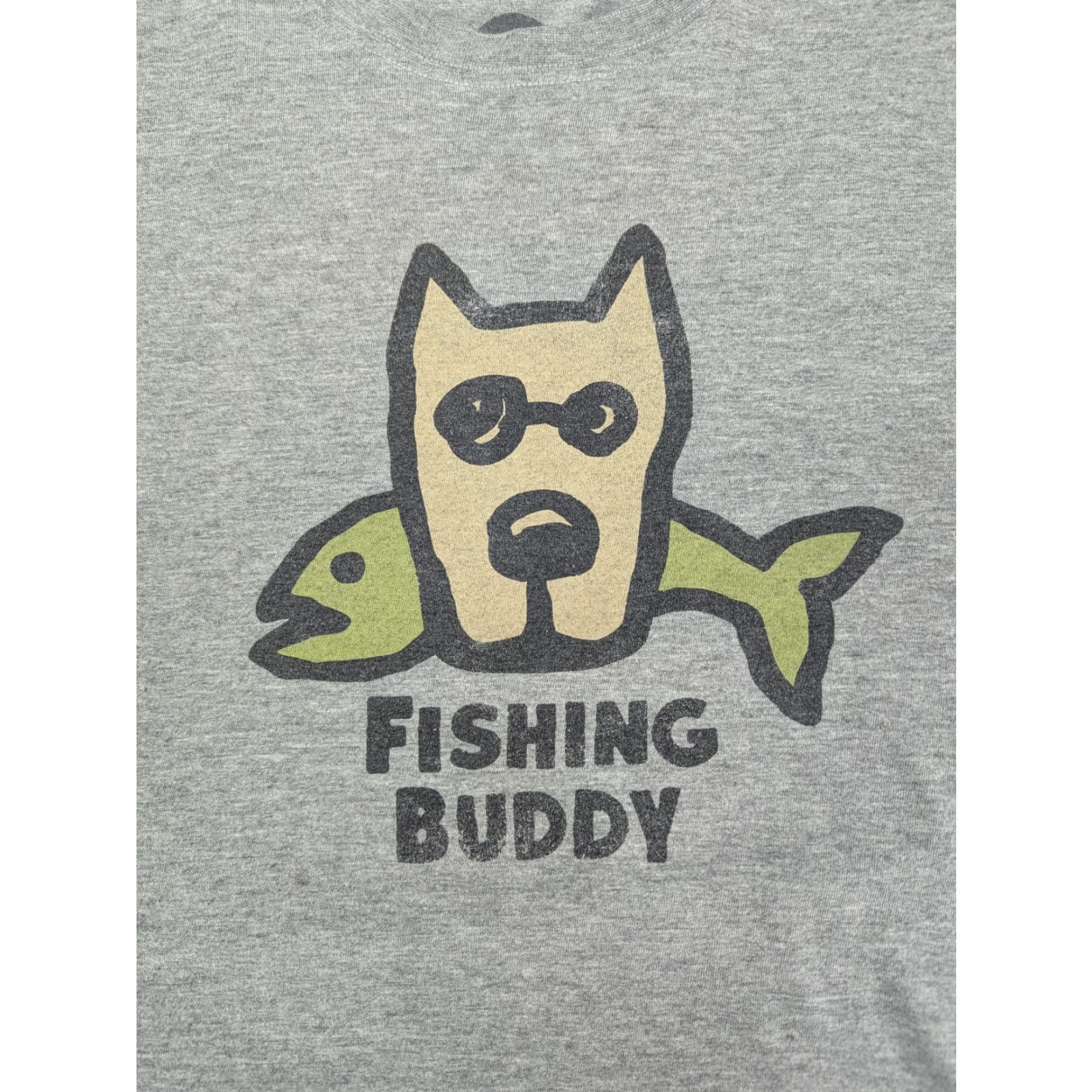 Life is Good Life is Good T Shirt Mens XL Grey Fishing Buddy Crusher Tee Casual Crew Neck Size US XL / EU 56 / 4 - 2 Thumbnail