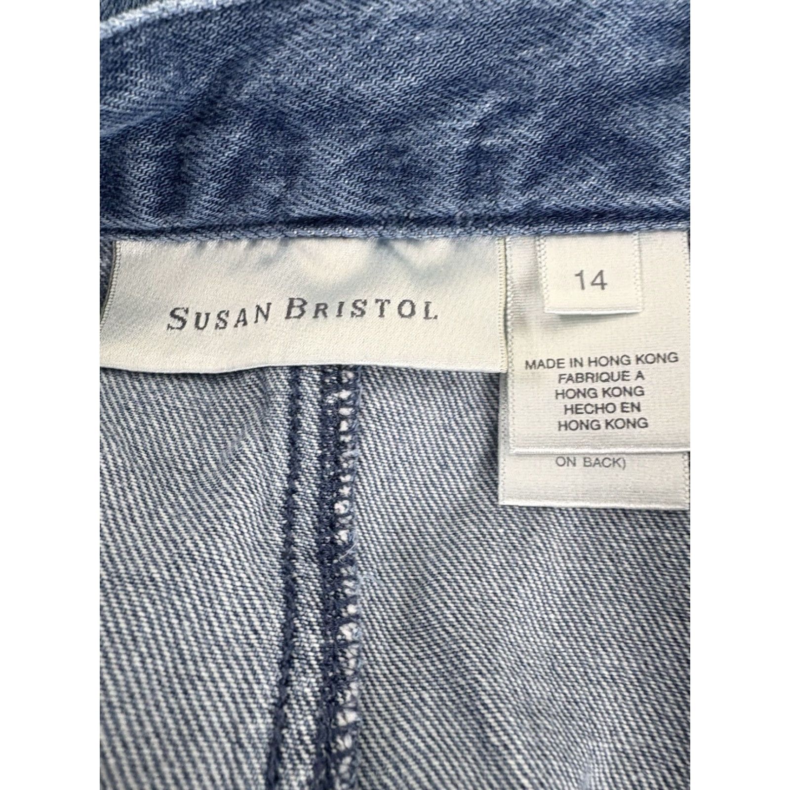Vintage VINTAGE Susan Bristol Denim Maxi Skirt Womens Size 14 Blue 90s Bohemian Size 36" / US 14 / IT 50 - 7 Thumbnail