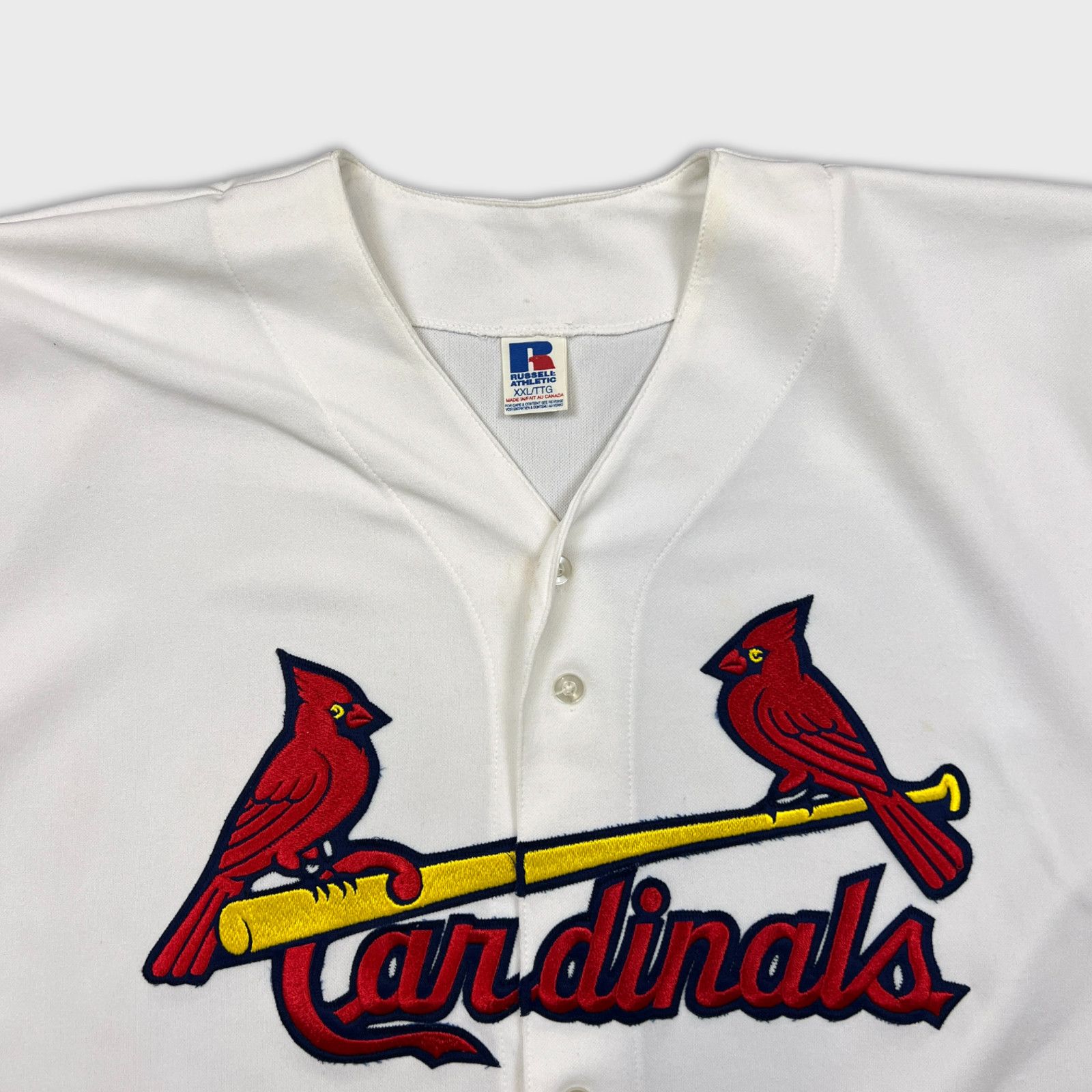 MLB × Russell Athletic × Vintage 90s Russell Athletic St. Louis Cardinals Jersey 2XL Baseball Size US XXL / EU 58 / 5 - 2 Thumbnail