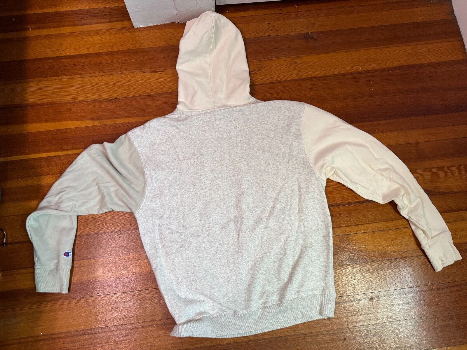 Champion Champion Classic Fleece Blocked Hoodie Olive Cream Medium Size US M / EU 48-50 / 2 - 6 Thumbnail