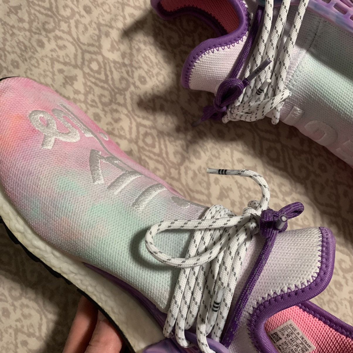 Adidas × Pharrell Adidas Human Race NMD “Holi Festival” (Pink Glow) 2018 Size US 10.5 / EU 43-44 - 6 Thumbnail