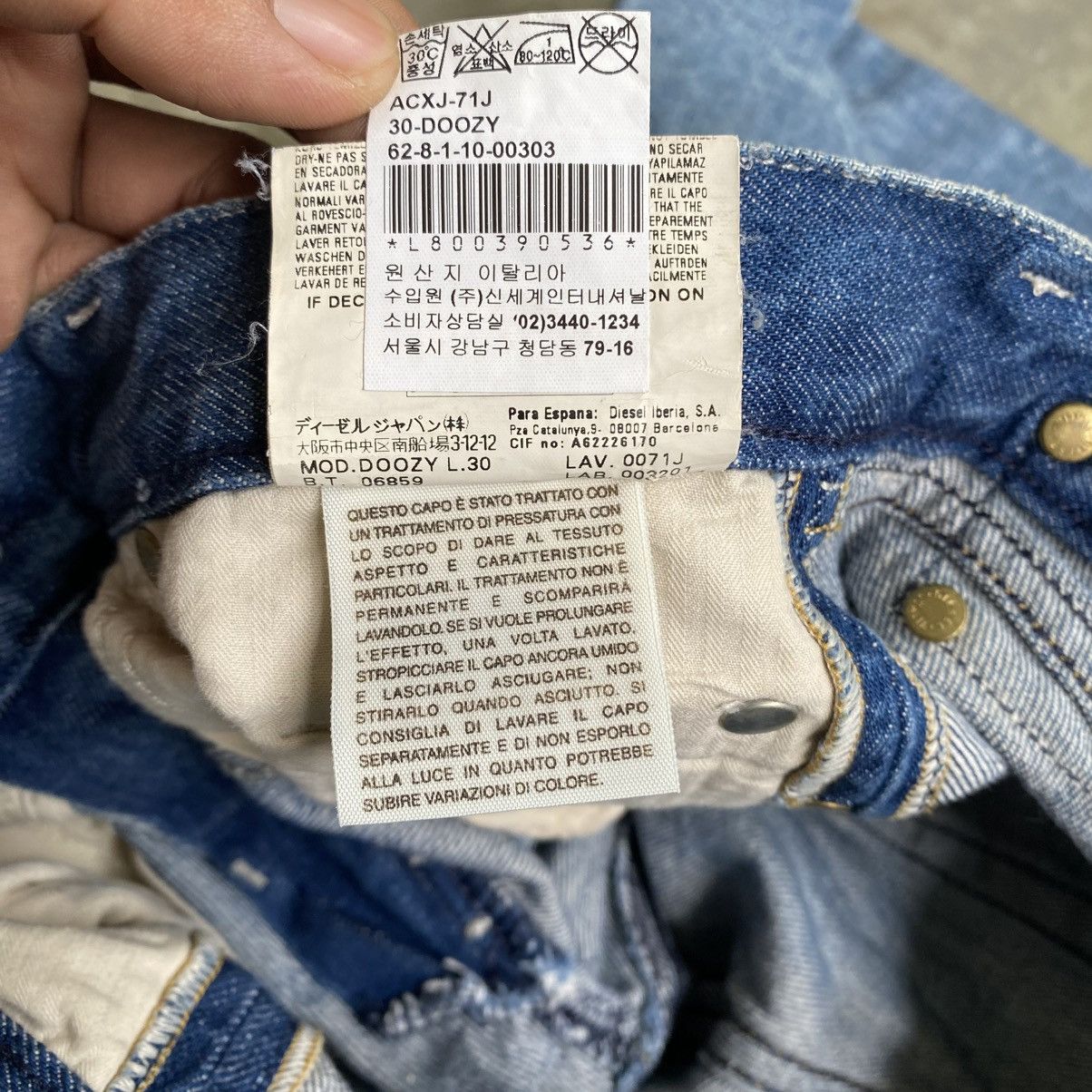 Diesel 2000s Diesel Doozy Distresed Pants Size US 27 - 13 Thumbnail