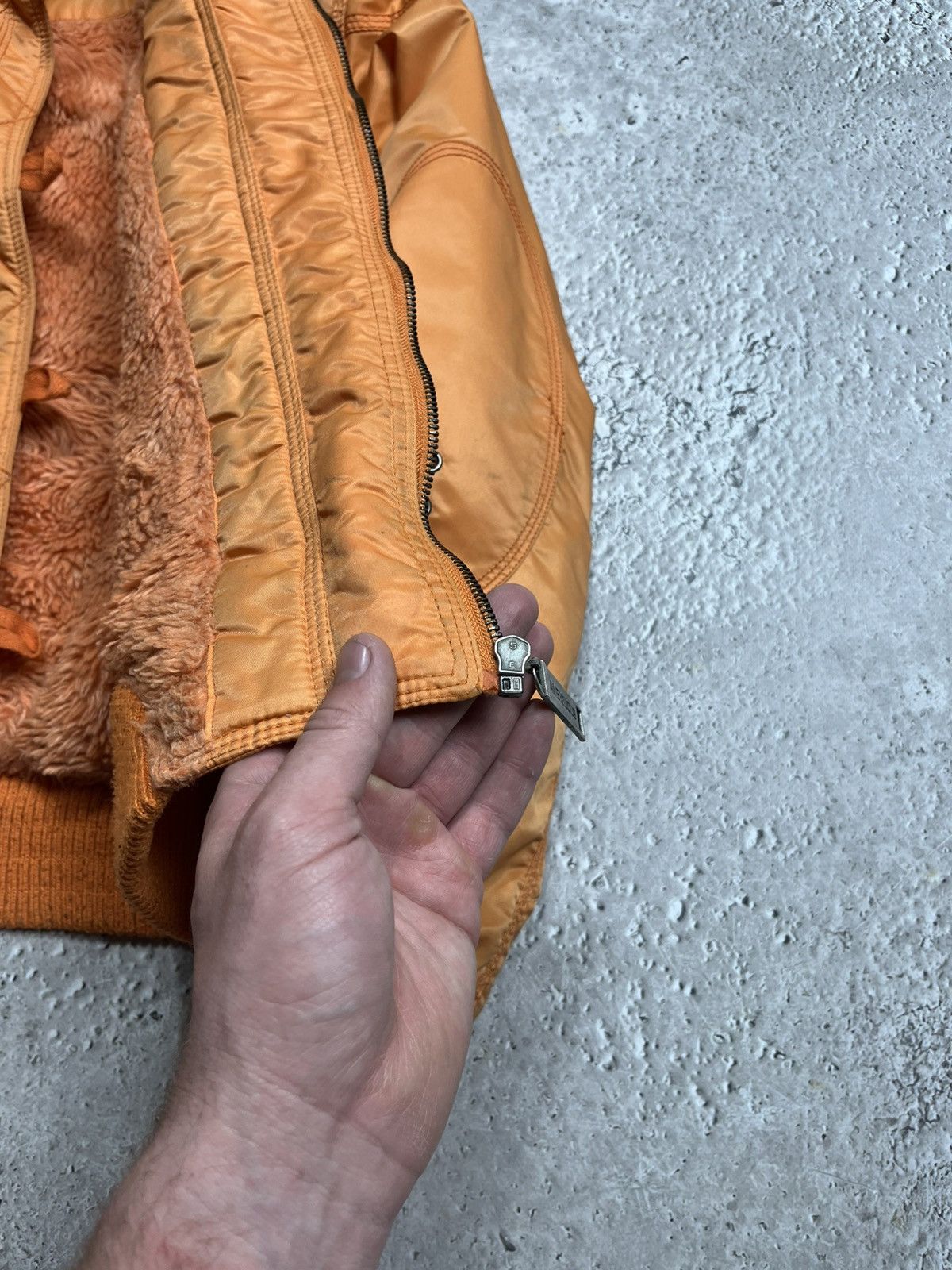 Other Women’s Cropped Bomber Jacket Faux Fur Lined Orange Size M Size M / US 6-8 / IT 42-44 - 8 Thumbnail