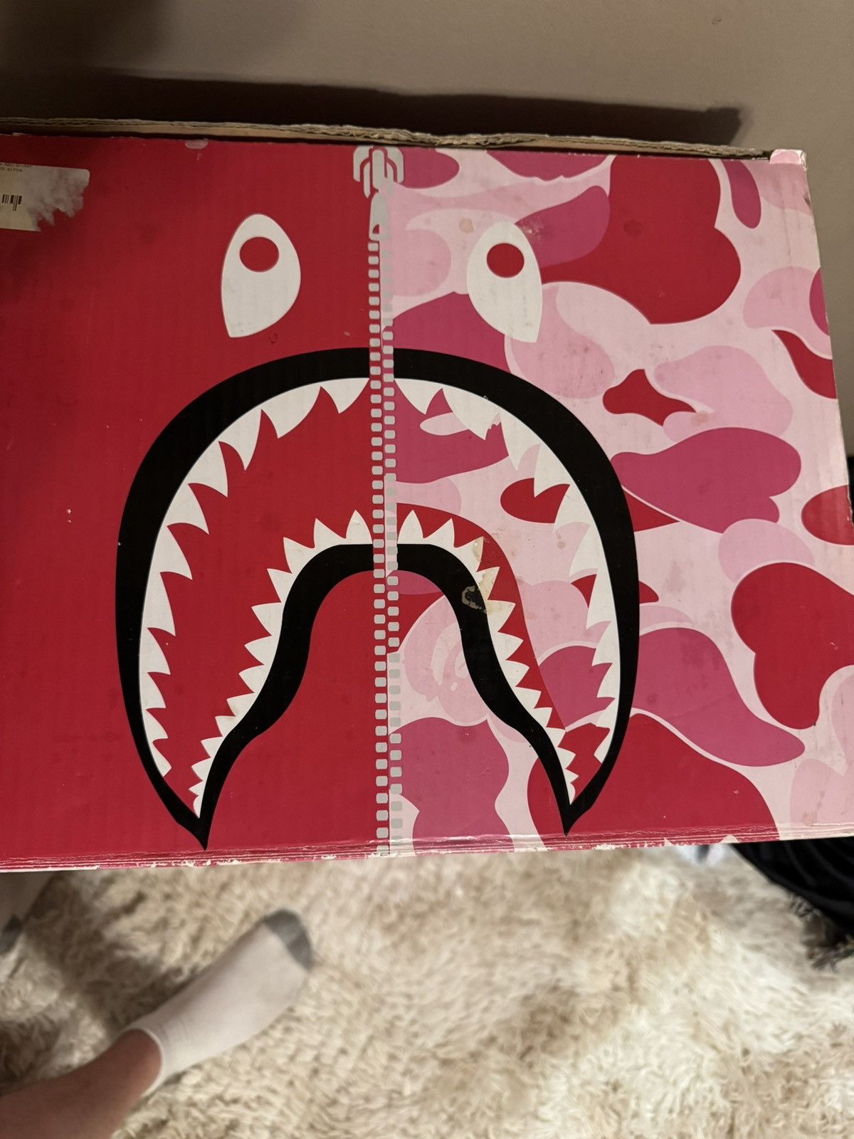 Bape × Medicom Toy Bape x Bearbrick x Medicom Pink shark camo 1000% Size ONE SIZE - 16 Thumbnail