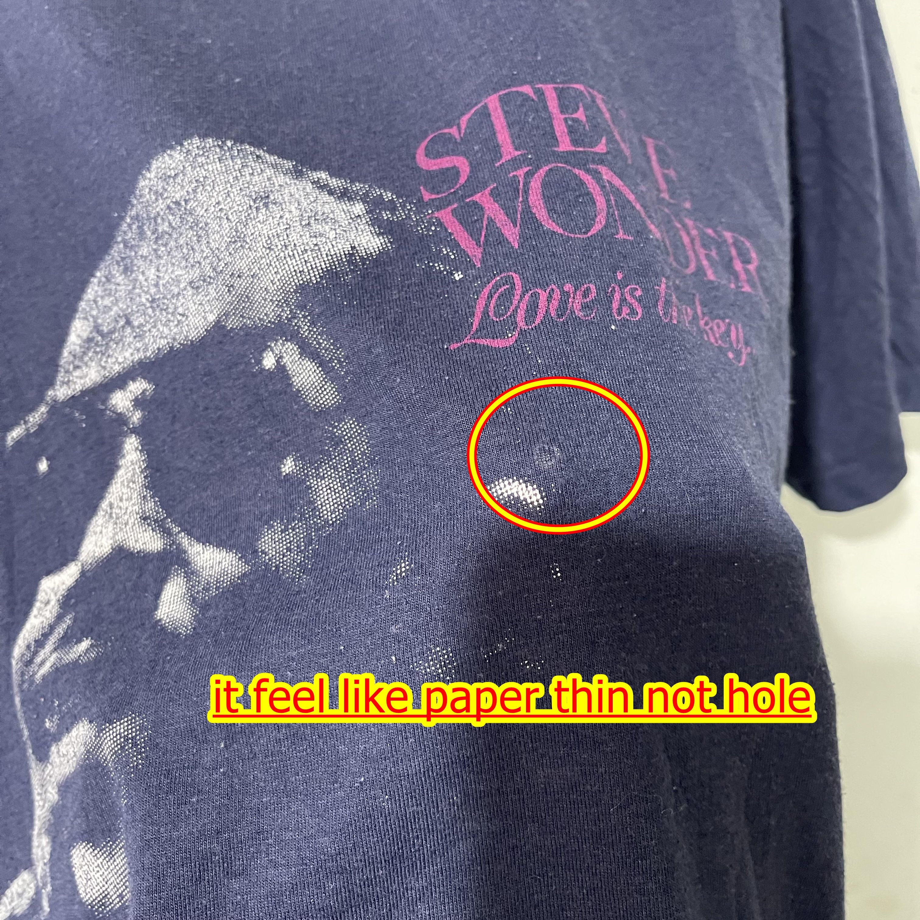 Band Tees Vintage 1987 Stevie Wonder Love Is The Key Tour Shirt Size US M / EU 48-50 / 2 - 8 Thumbnail