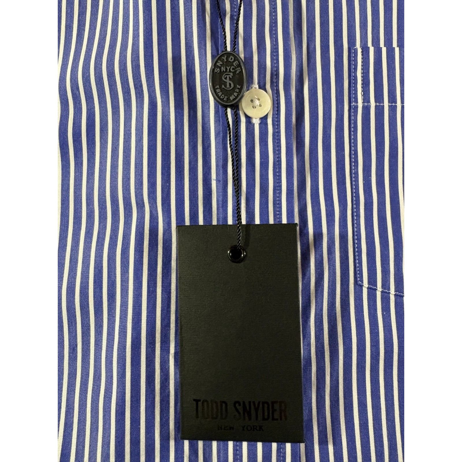 Todd Snyder striped dress Shirt Sz Medium color Purple white