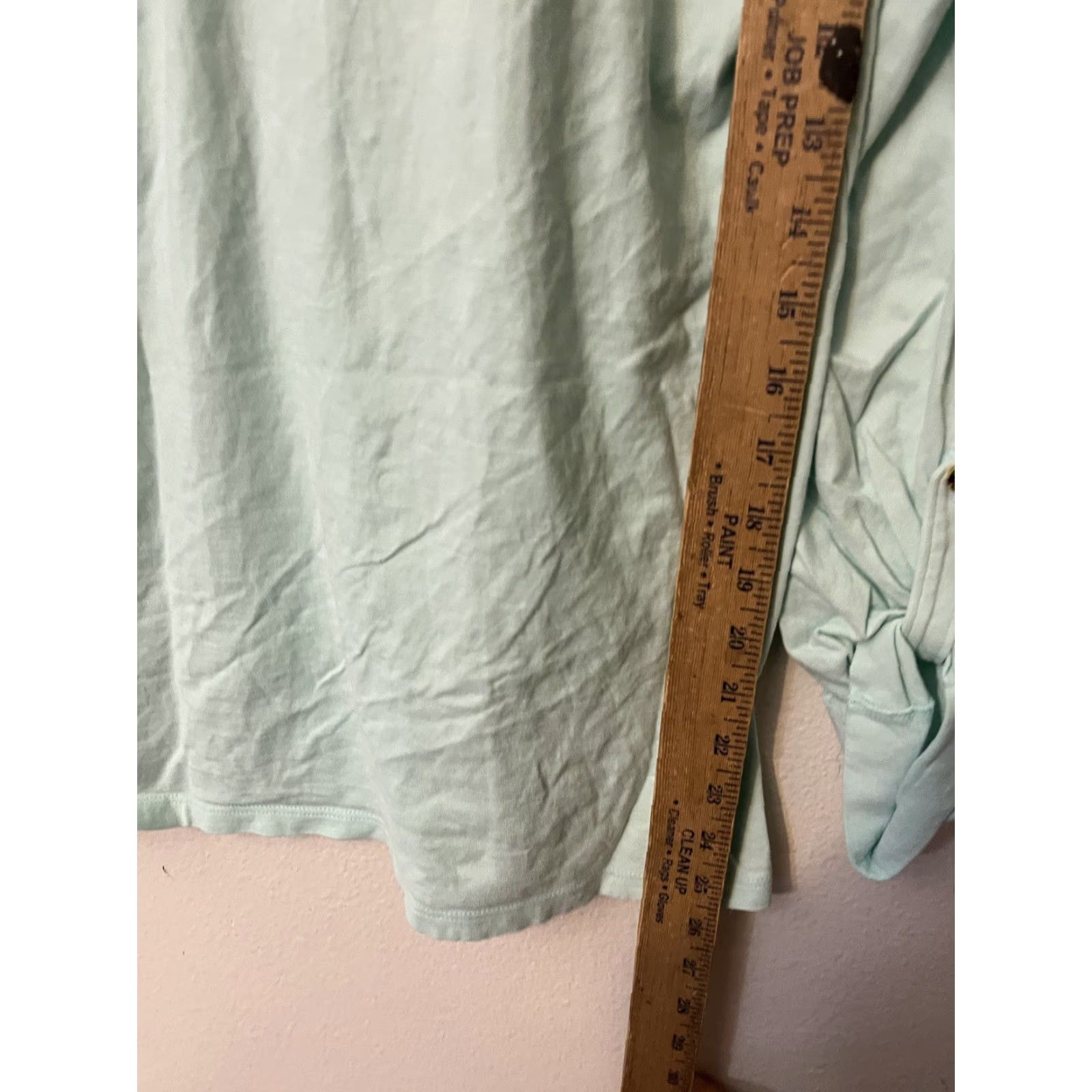Lilly Pulitzer Lilly Pulitzer Women's Blue Henley Top Cotton Roll Tab Sleeve S Blouse Casual Beach Preppy Size S / US 4 / IT 40 - 3 Thumbnail