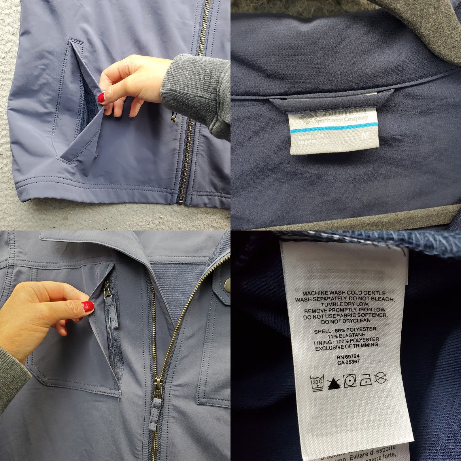 Vintage Columbia Jacket Mens M Blue Lightweight Full Zip Outdoor Embroidered Logo Windbreaker Outdoor Mens Size M Blue Size US M / EU 48-50 / 2 - 8 Thumbnail