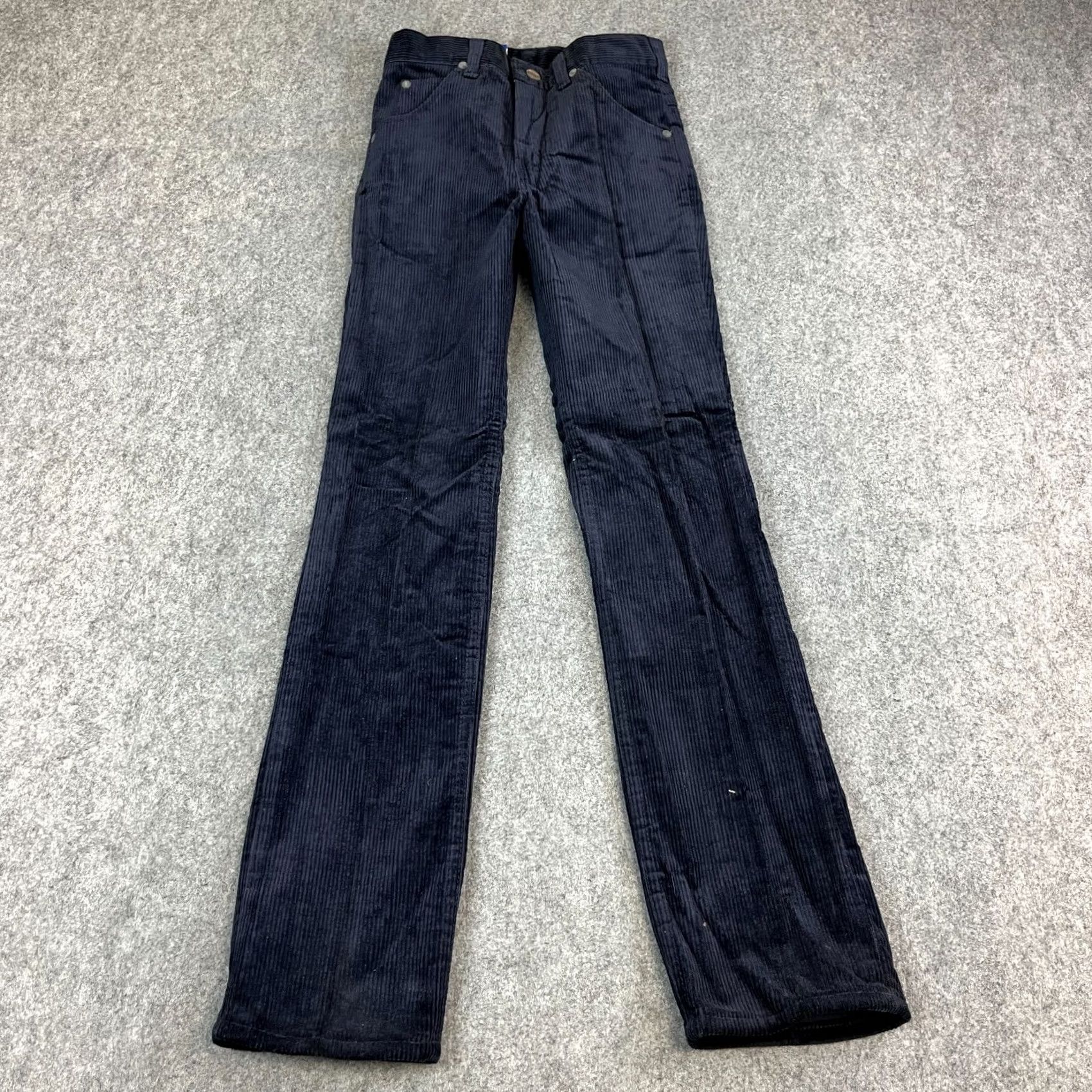 Wrangler VINTAGE Wrangler Jeans Women 4 Corduroy 24 30 UK 90s Blue Deadstock 30 In Inside Leg Slimming Pocket 5 Size 27" / US 4 / IT 40 - 2 Thumbnail