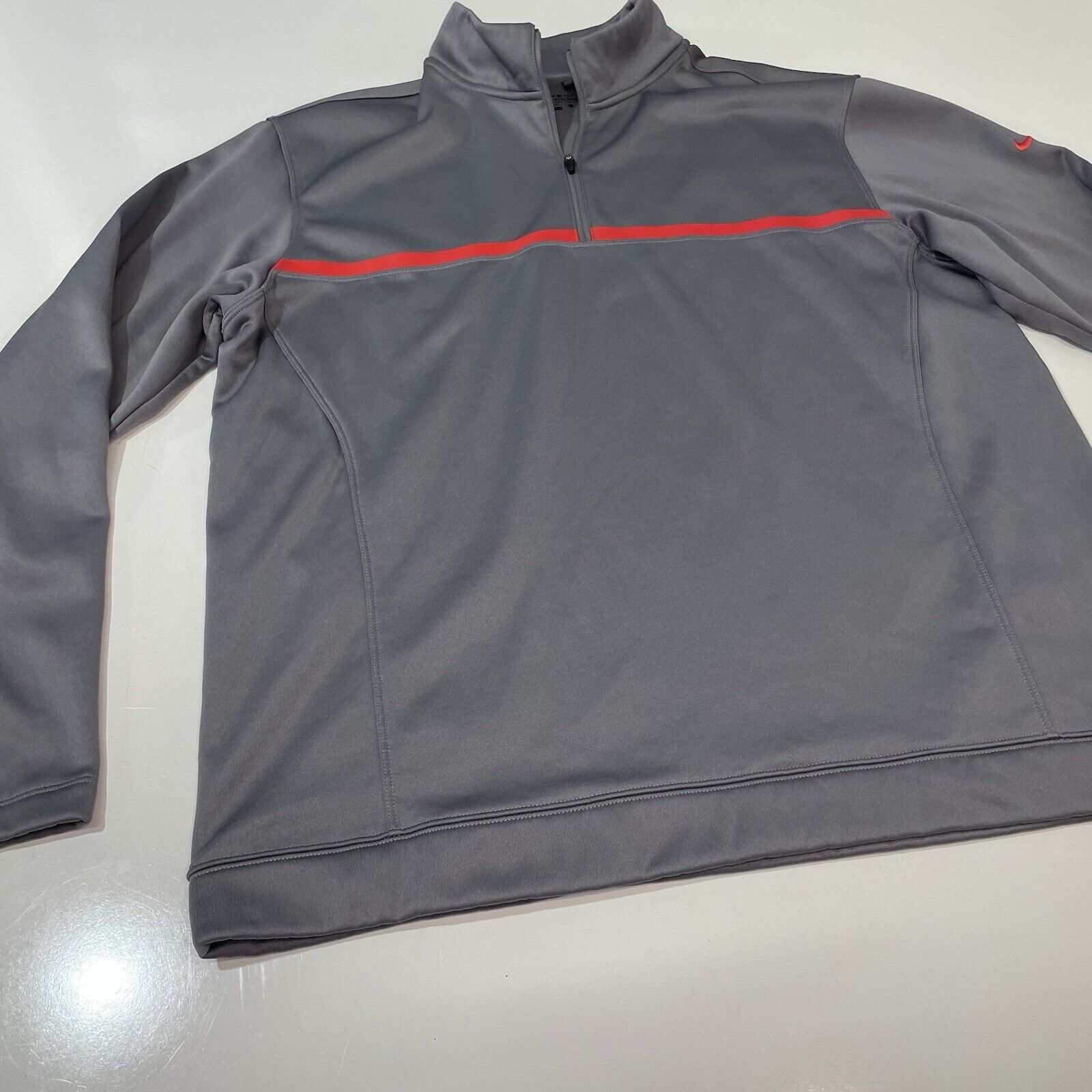 Nike Nike Golf Therma-Fit 1/4 Zip Pullover Men's Grey Sweatshirt Size US L / EU 52-54 / 3 - 2 Thumbnail