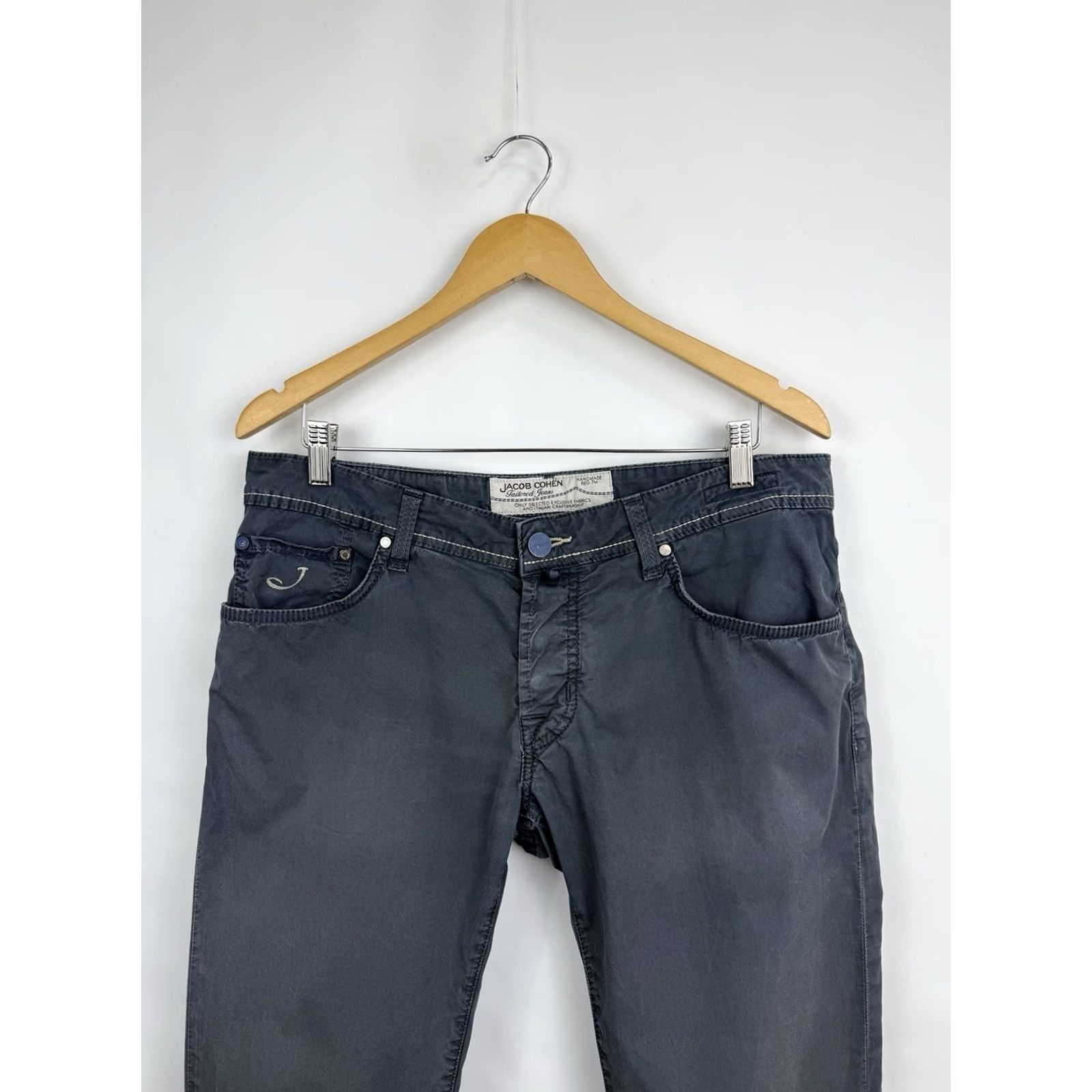 Jacob Cohen Jacob Cohen Luxury Pants Blue 622.C Made in Italy Handmade 36 Mens Pants Regular 34.25in Inseam Size US 36 / EU 52 - 4 Thumbnail